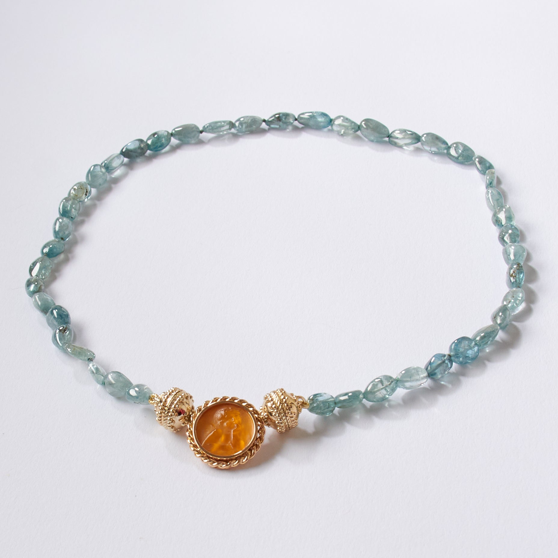 Blue Zircon Mini Necklace