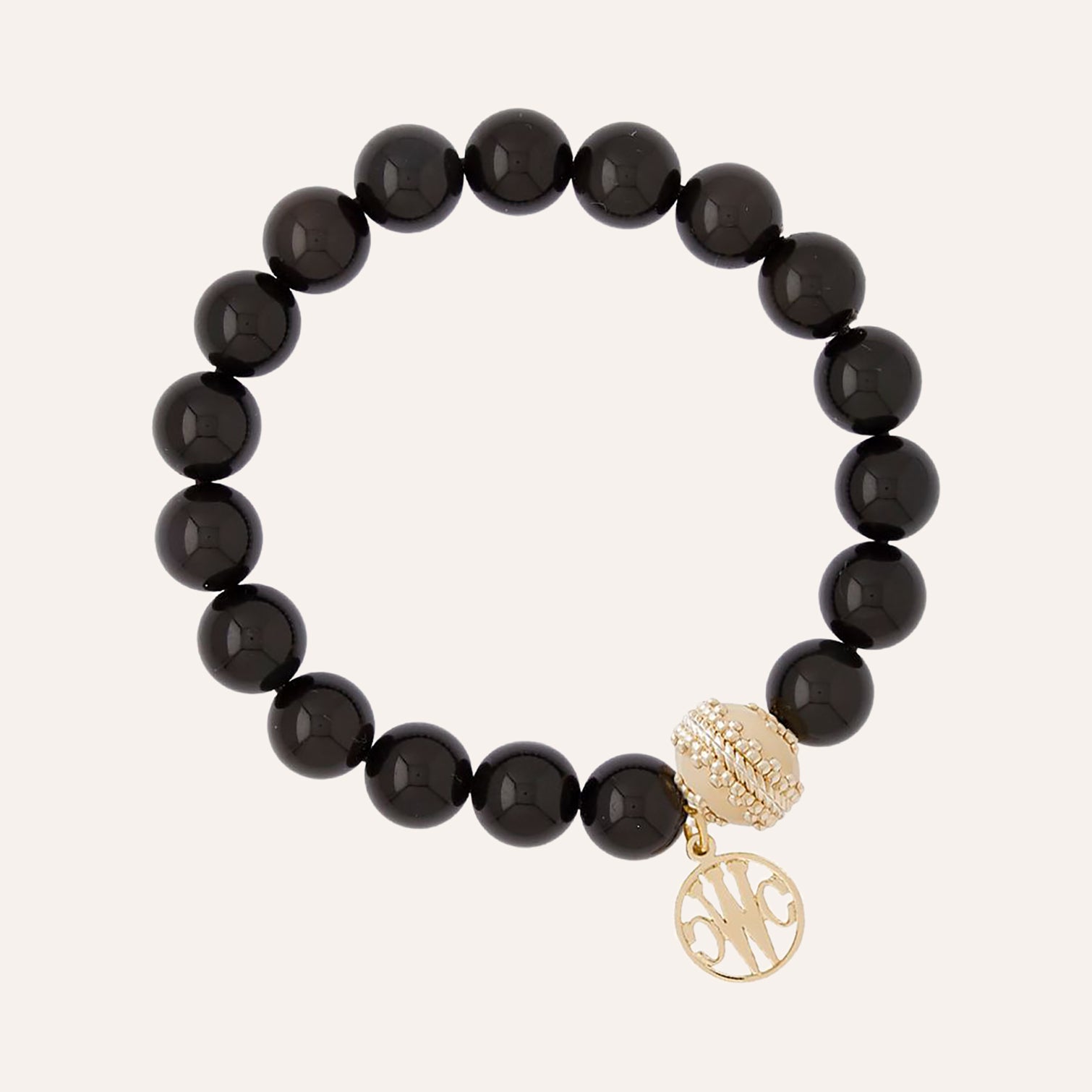 Victoire Black Obsidian 10mm Stretch Bracelet