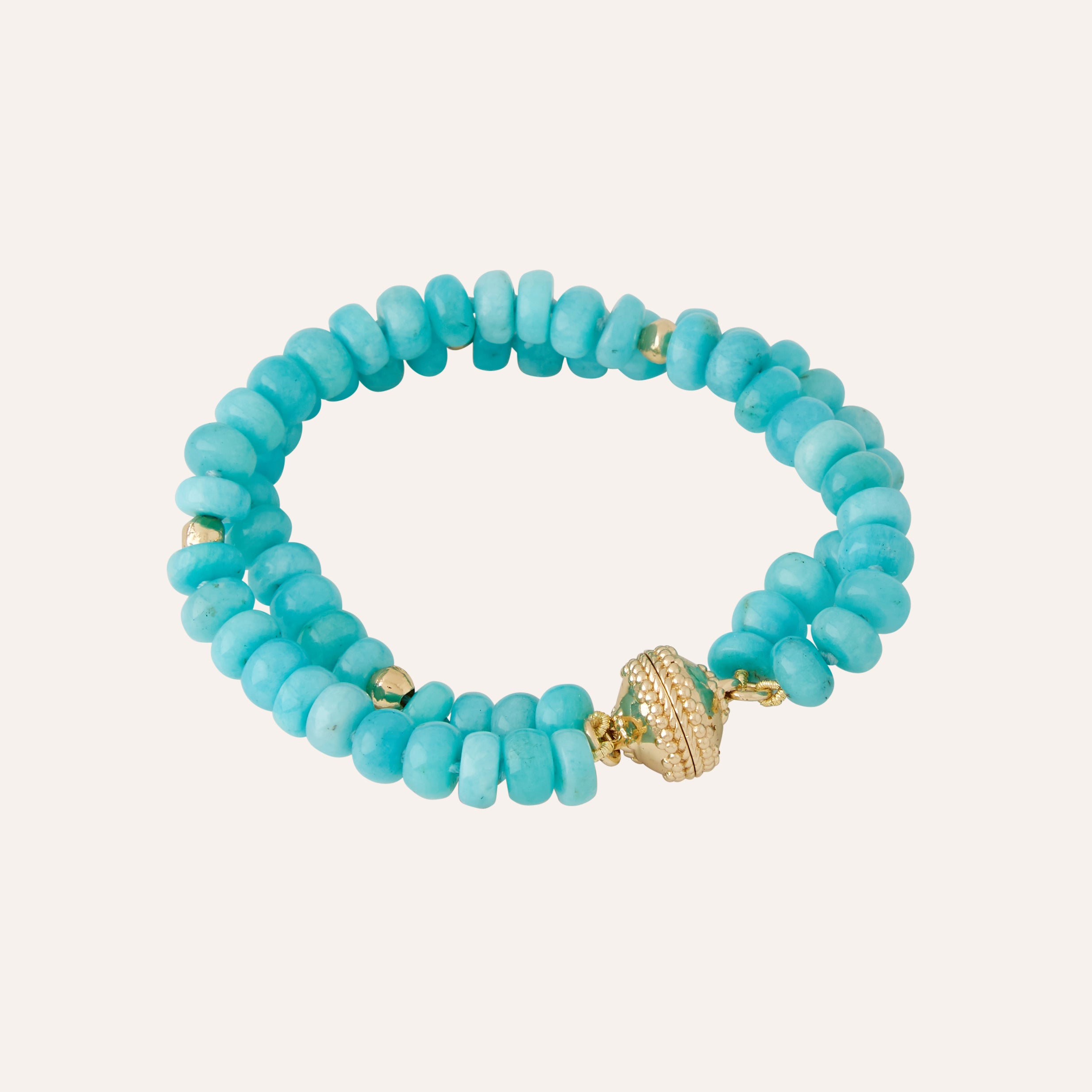 Peppercorn Amazonite Double Strand Bracelet