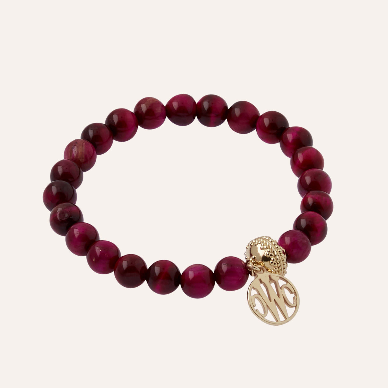 Victoire Pink Tiger's Eye 8mm Stretch Bracelet