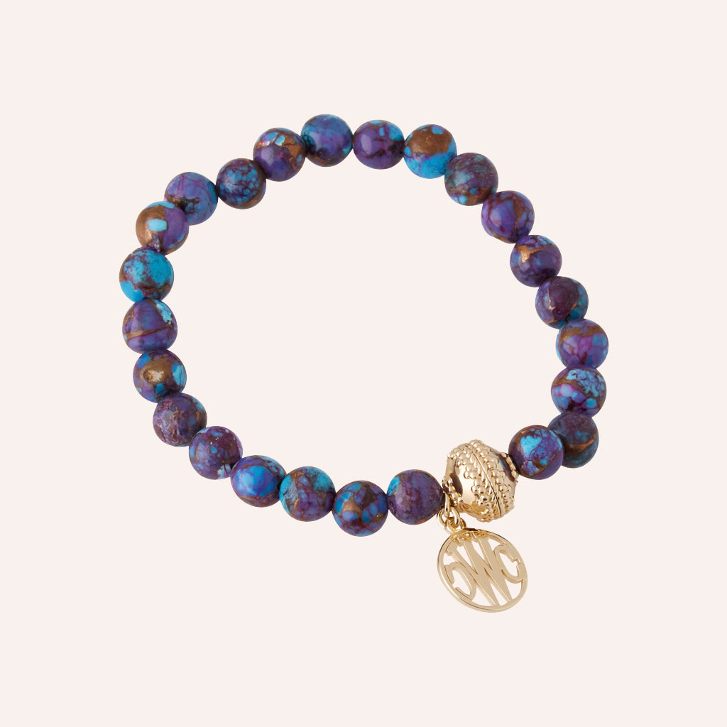 Victoire Mohave Purple 7-8mm Stretch Bracelet