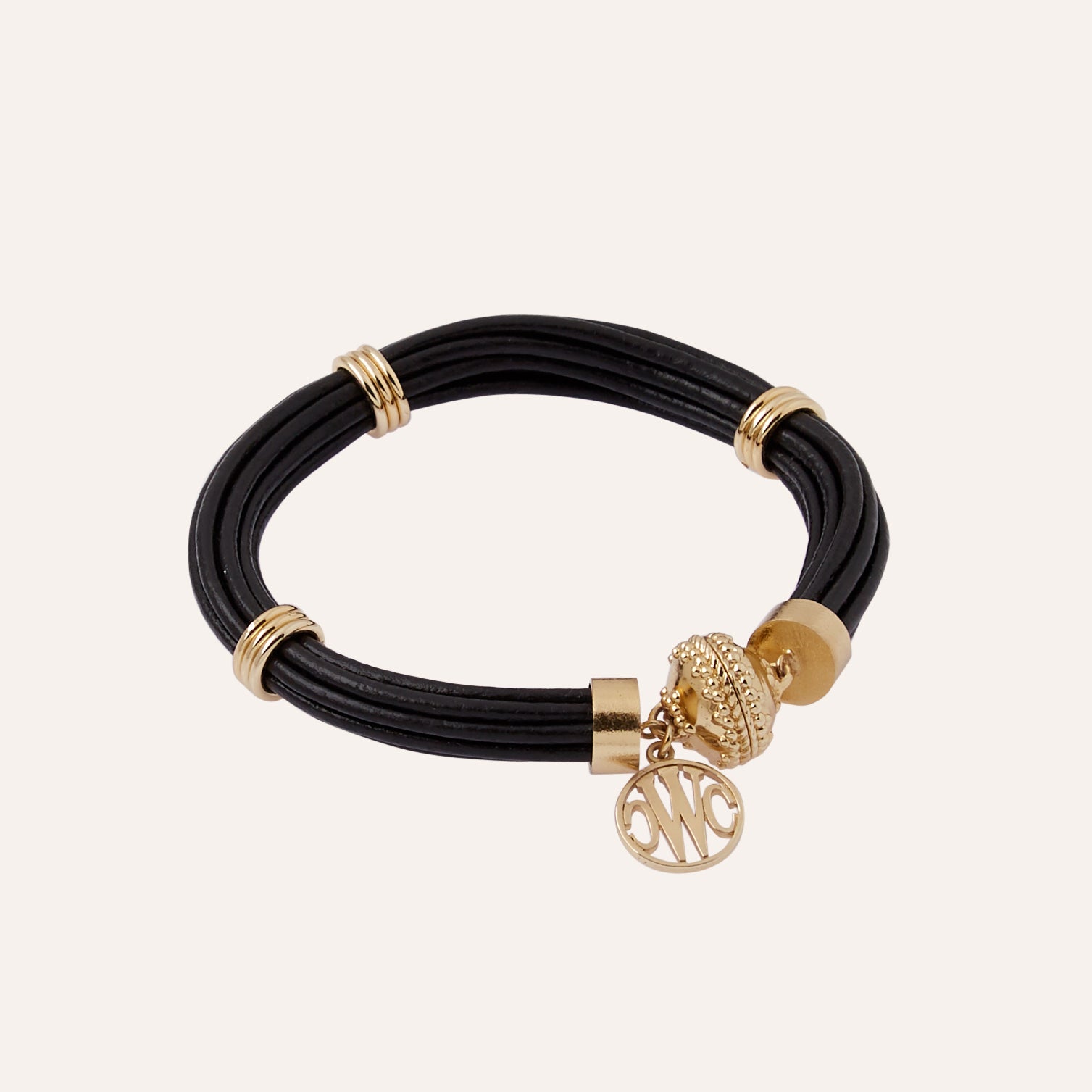 Aspen Leather Black Bracelet