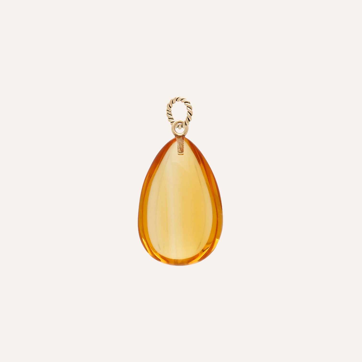 Helen Citrine Teardrop Charm