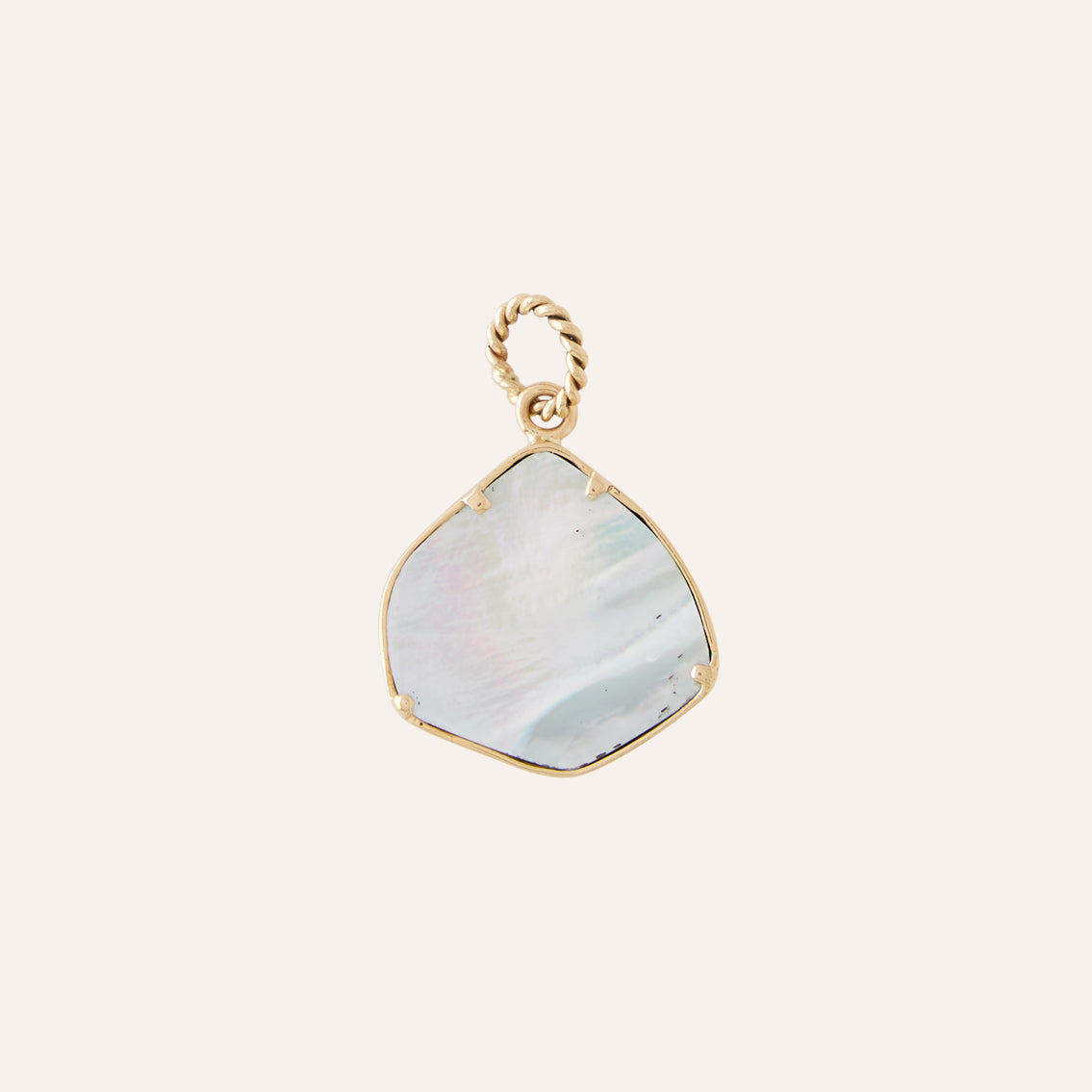 Watermelon Tourmaline Slice Charm