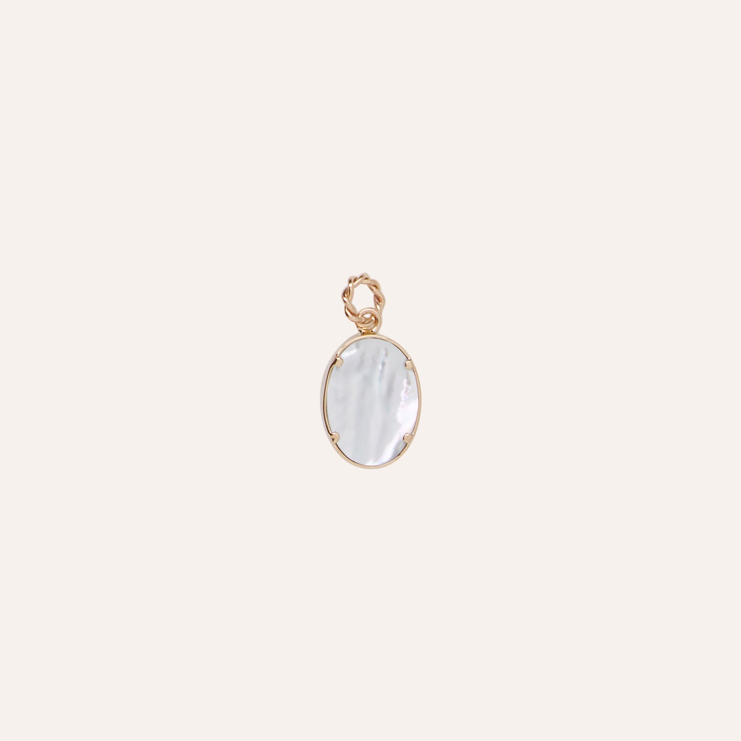 14K Vaporized Black Druzy Oval Charm