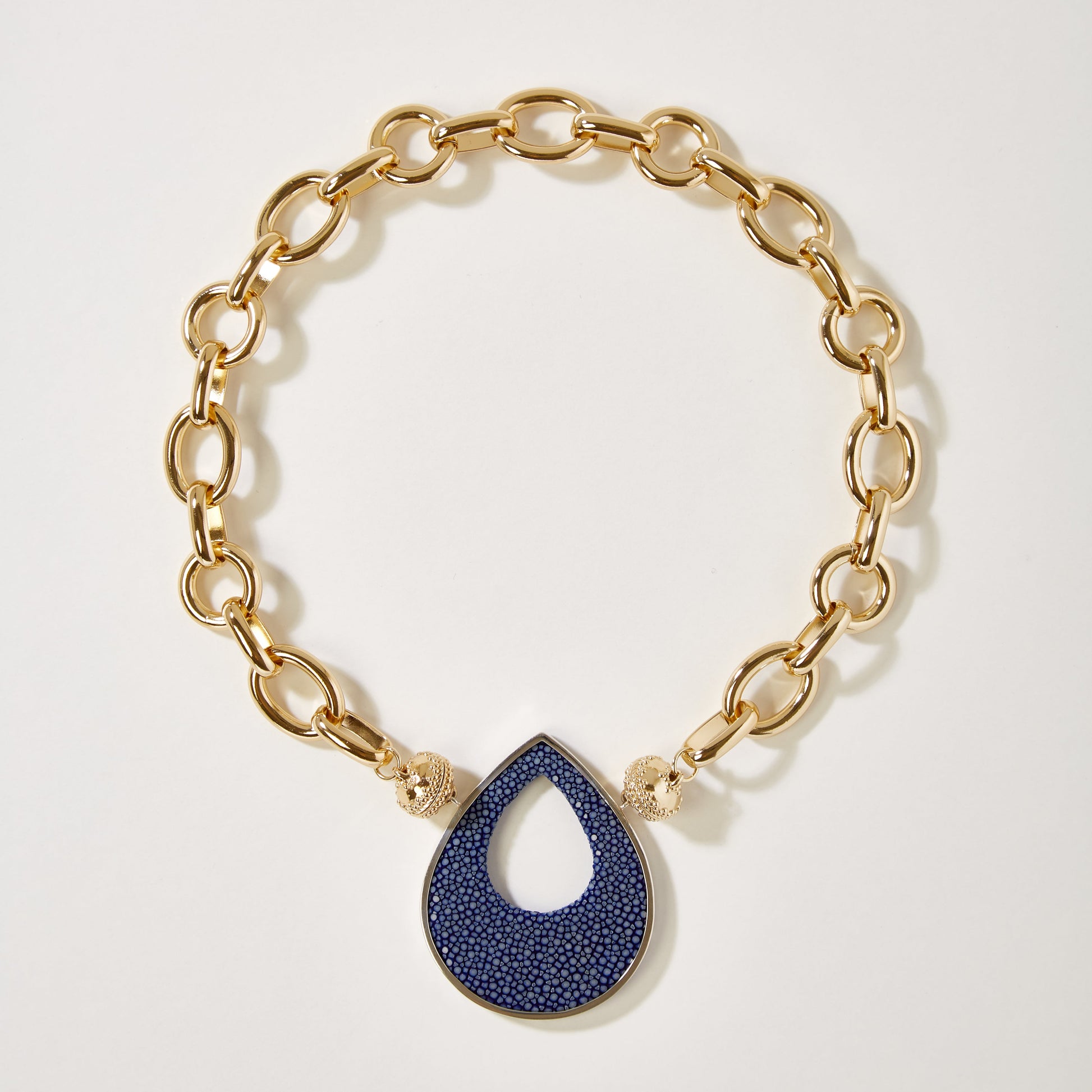 Large Royal Blue Stingray Teardrop Centerpiece