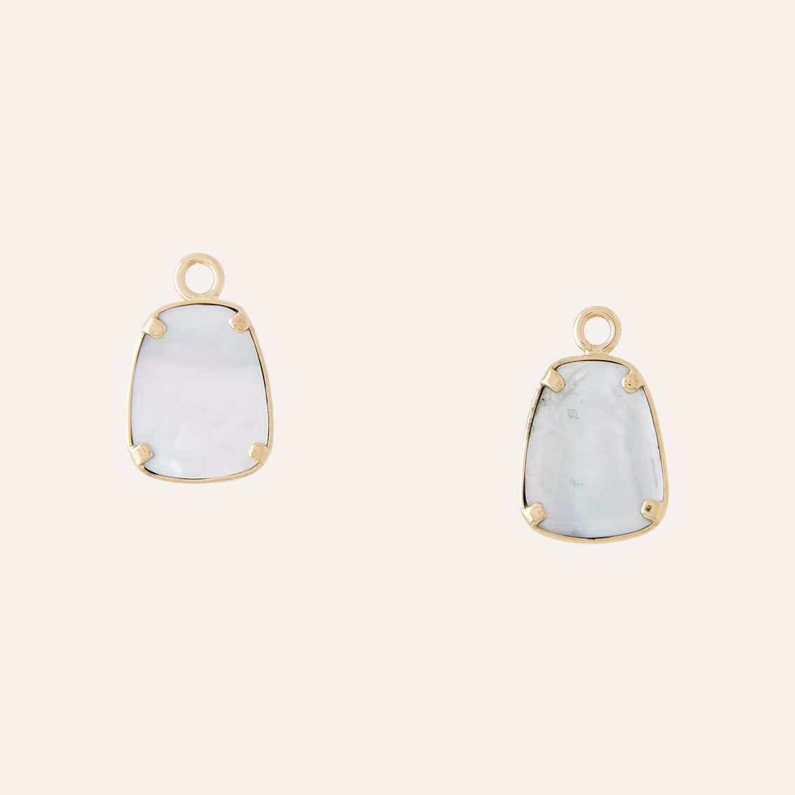 White Titanium Druzy Earring Drops