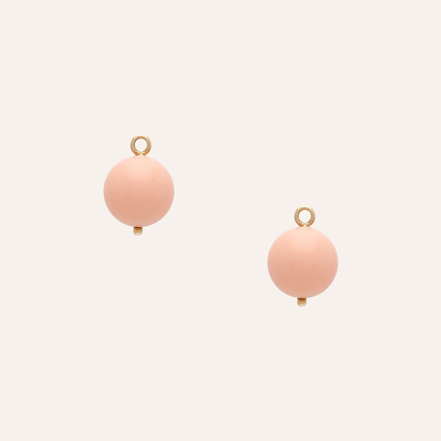 Victoire Peach 12mm Earring Drops