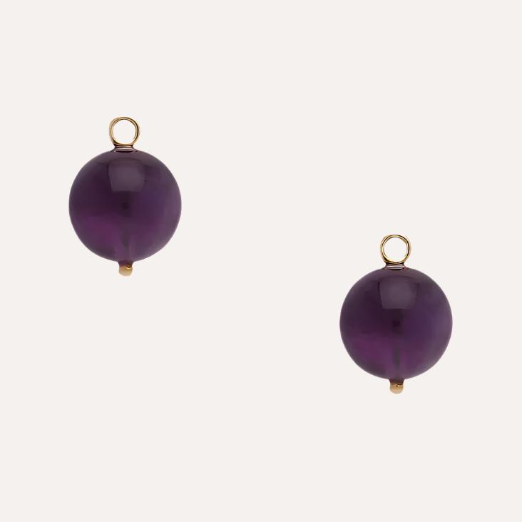 Victoire Amethyst 12mm Earring Drops