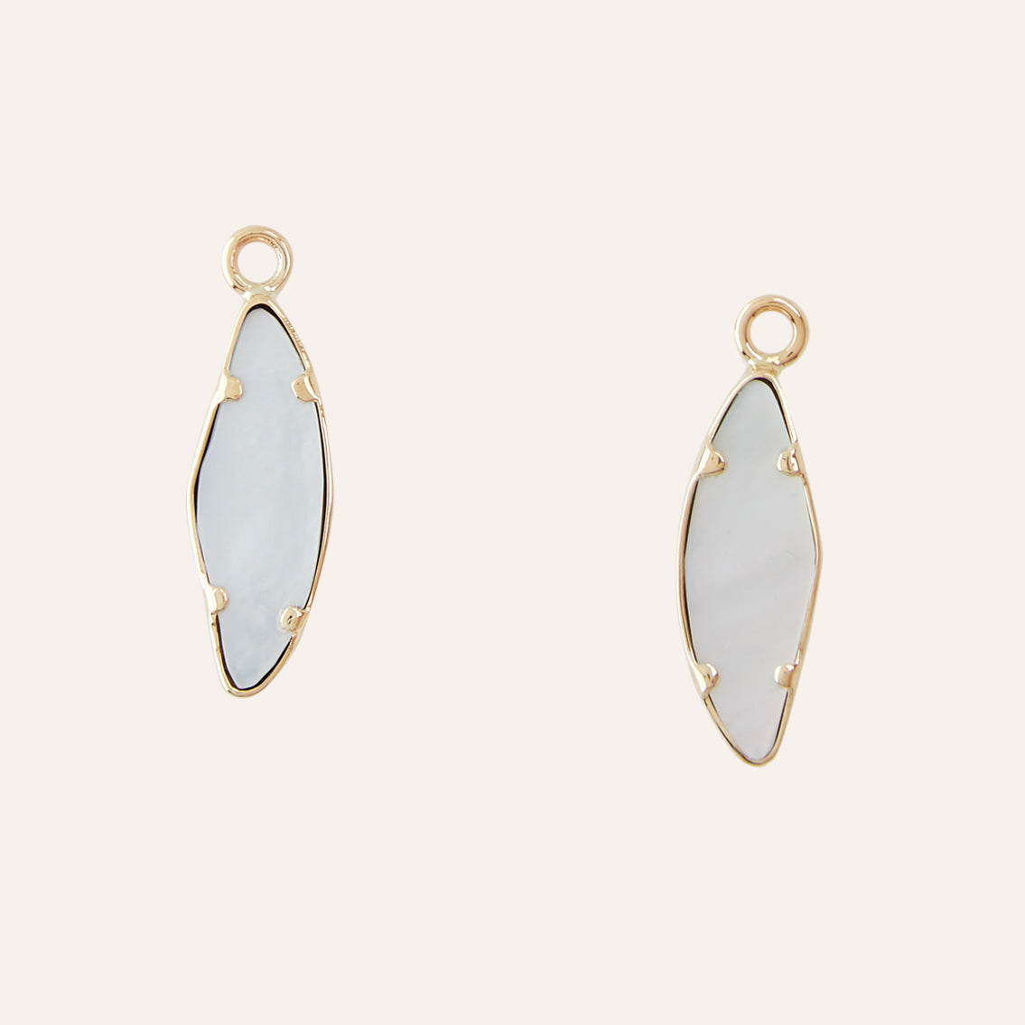 Platinum Druzy Small Irregular Earring Drops