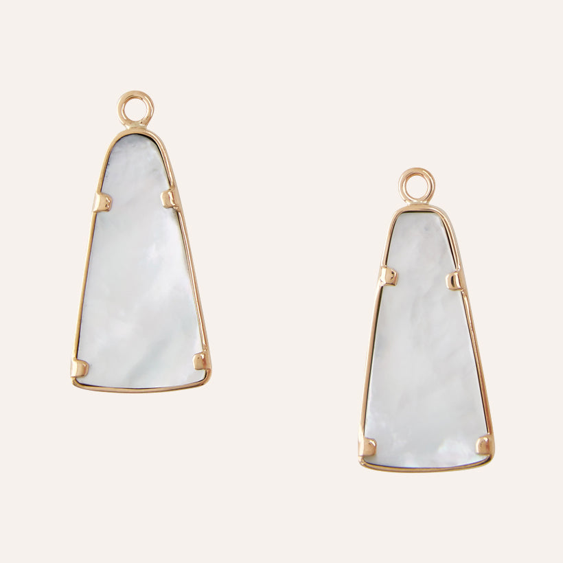 Larimar Trapezoid Cabochon Earring Drops
