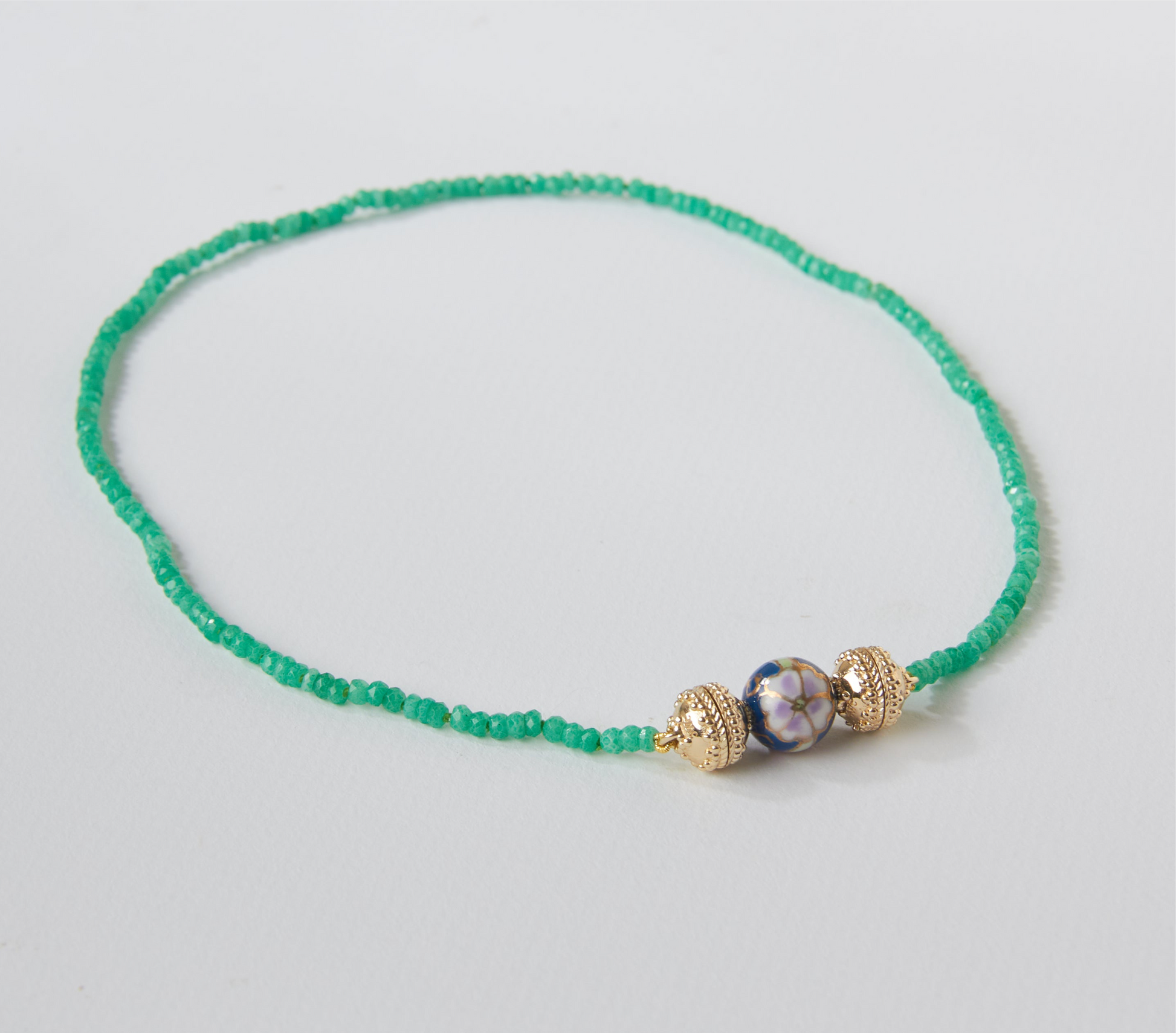 Victoire 11mm Blue Floral Porcelain Mini Centerpiece