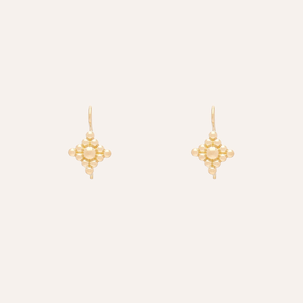 18K Micro Filigree Hook Earrings