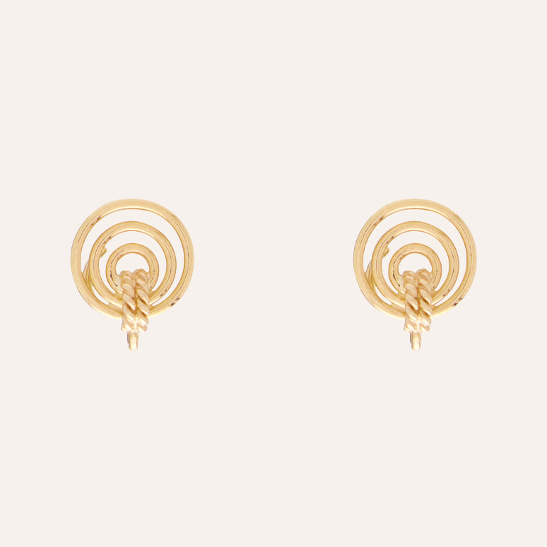 Mini Orbit 14K YG Earrings