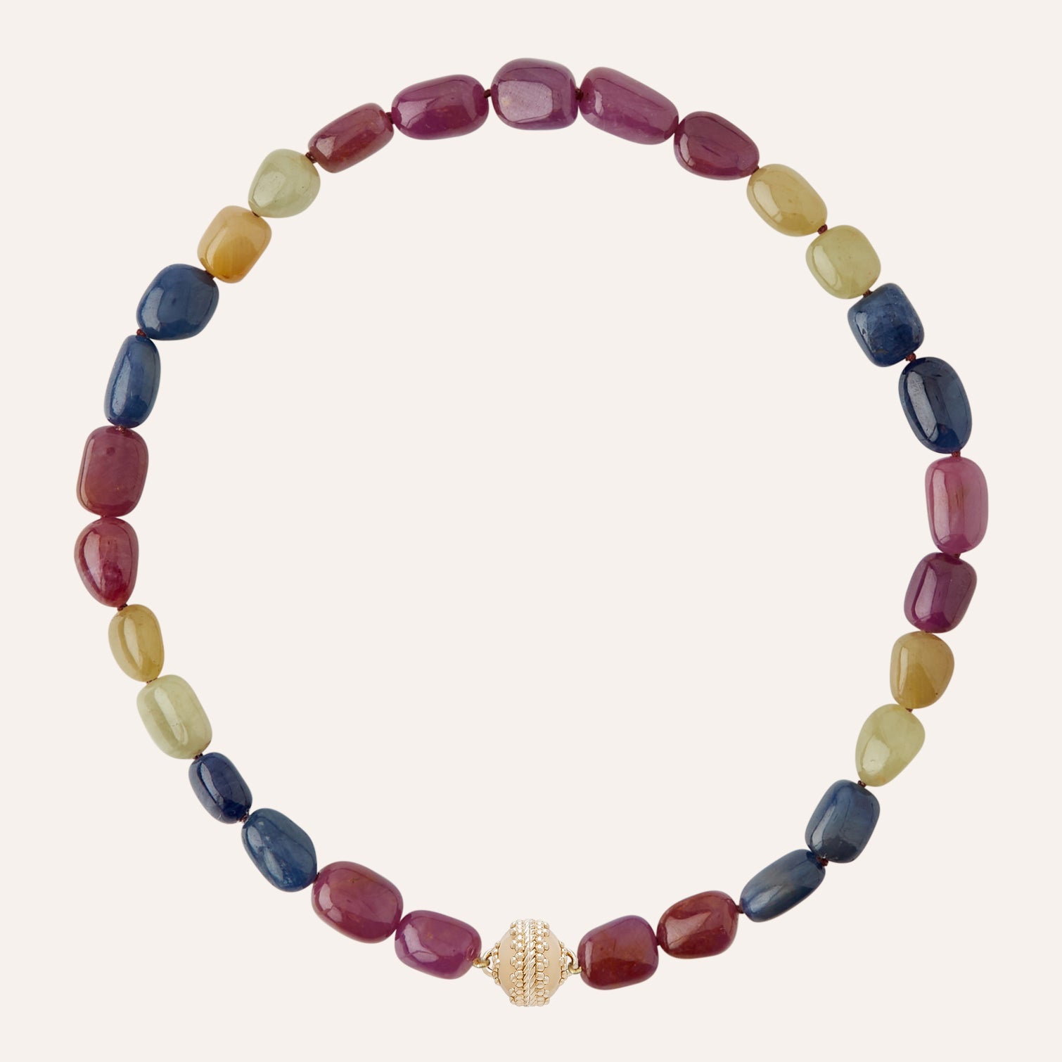 Helen Rainbow Sapphire Necklace