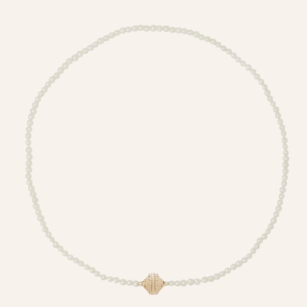 Freshwater White Seed Pearl Mini Necklace