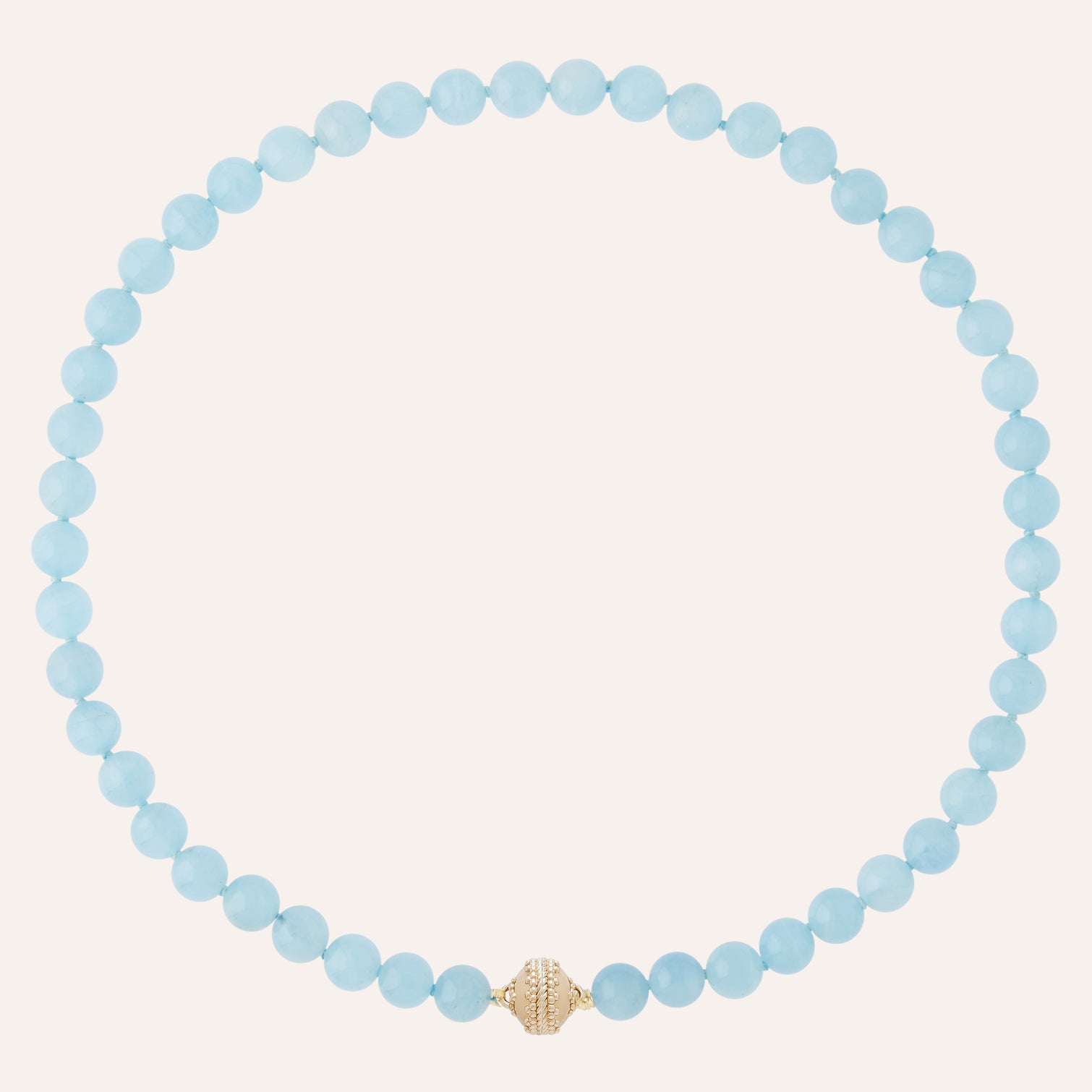 Victoire 8mm Aquamarine Mini Necklace