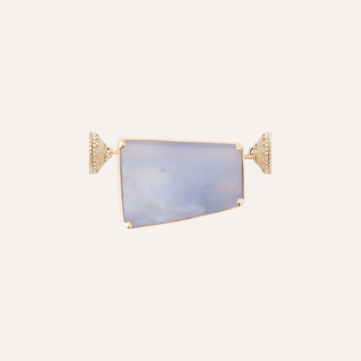 14K Chalcedony Rough Druzy Mini Centerpiece