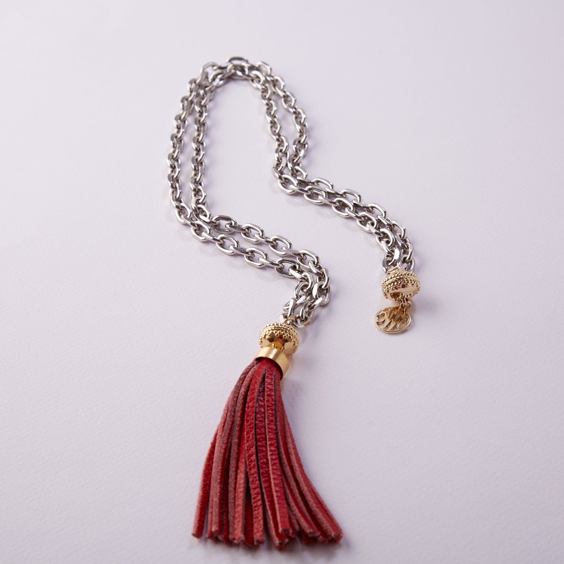 Sheridan Rhodium Double-Strand Necklace