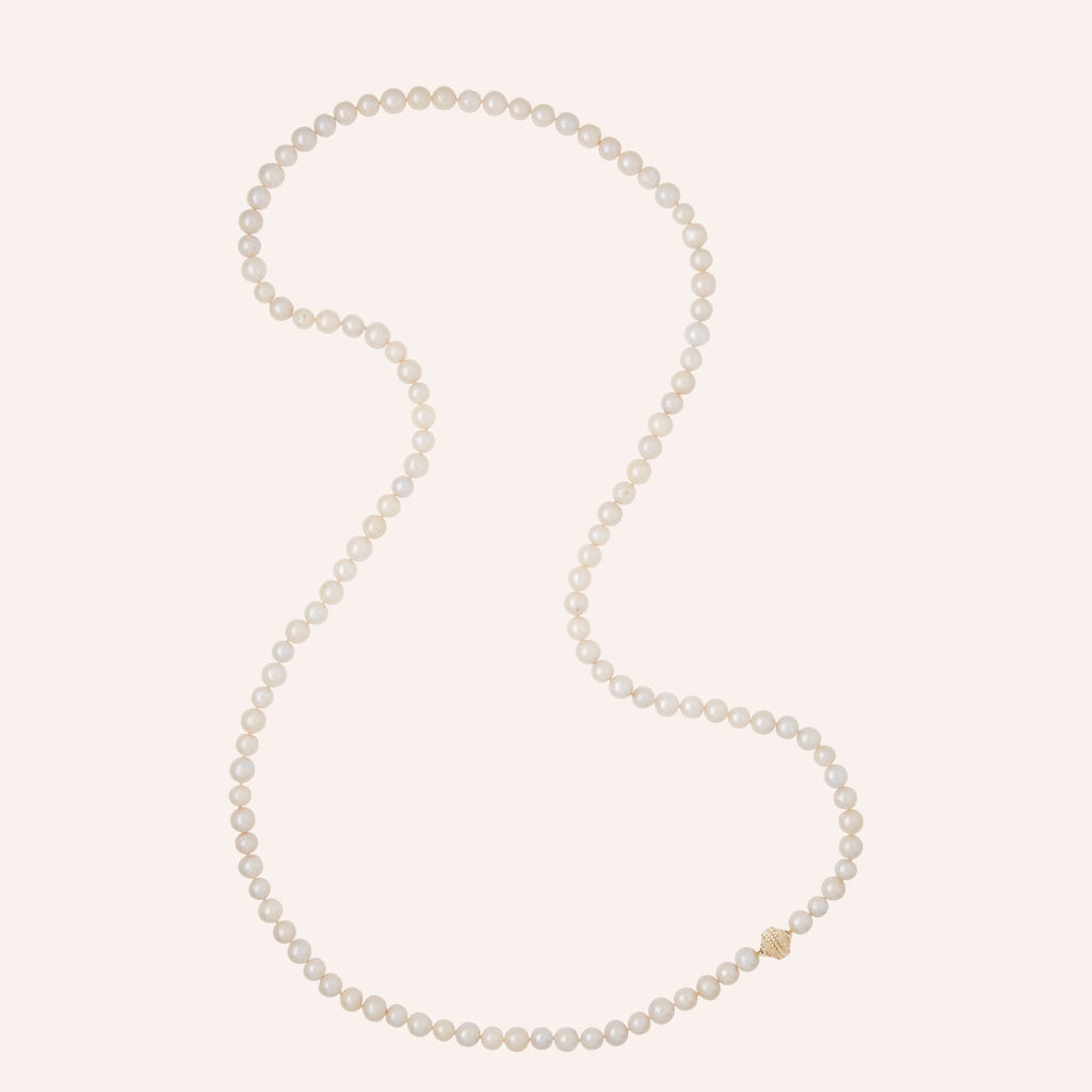 Classic Pearl Opera Necklace