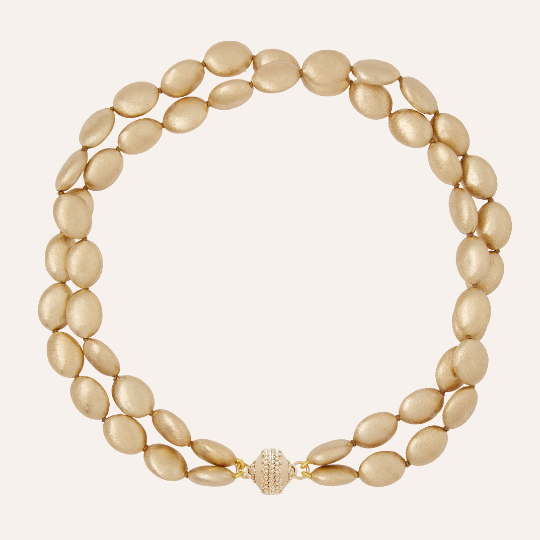Gold Rush Double Strand Necklace