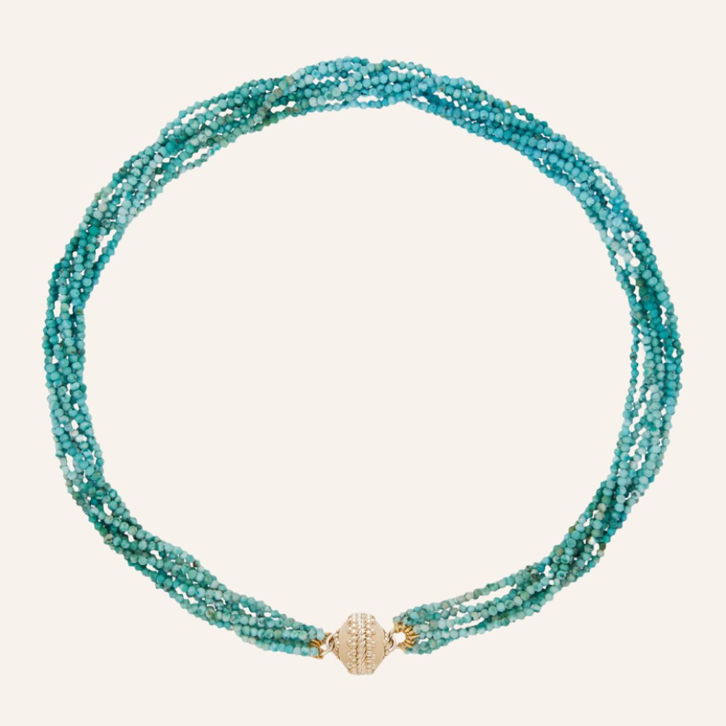Michel Turquoise Multi-Strand Necklace