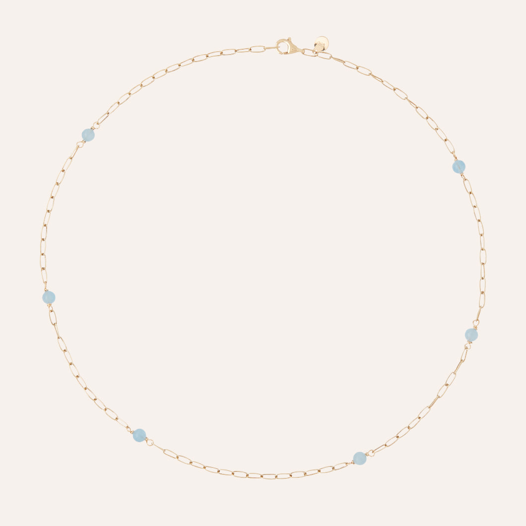 Milli Victoire Aquamarine 4mm Necklace