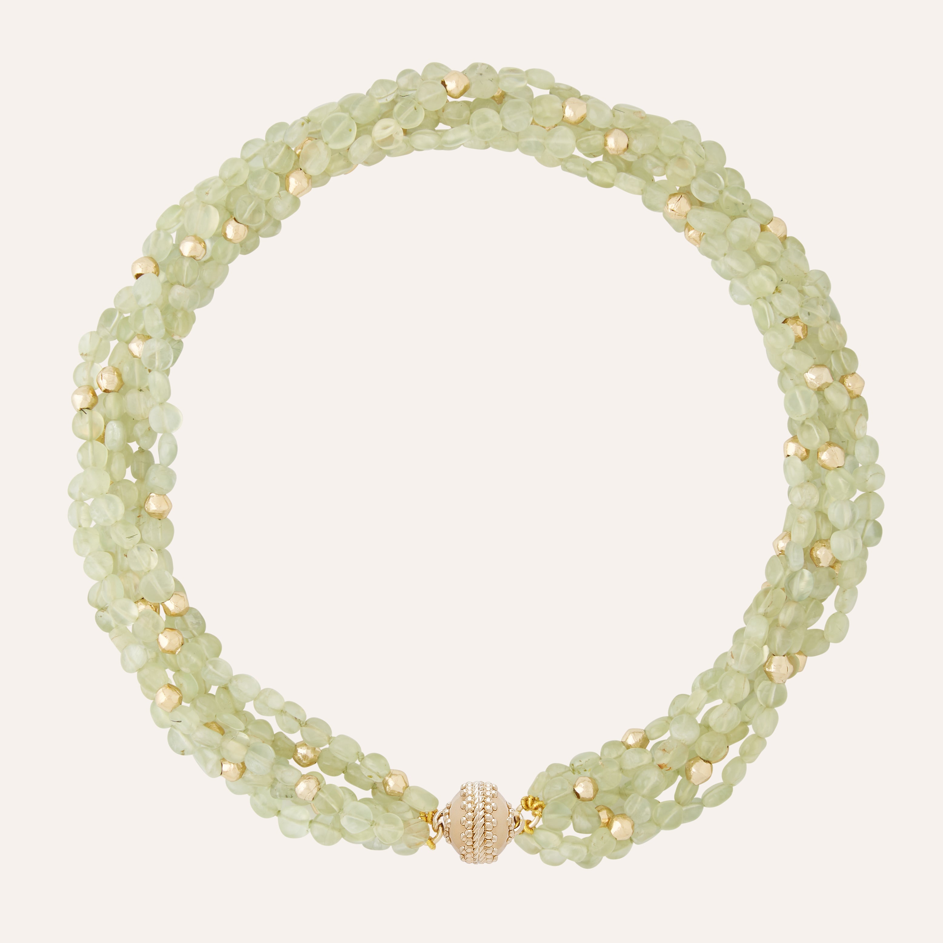 Peppercorn Helen Prehnite Multi-Strand Necklace