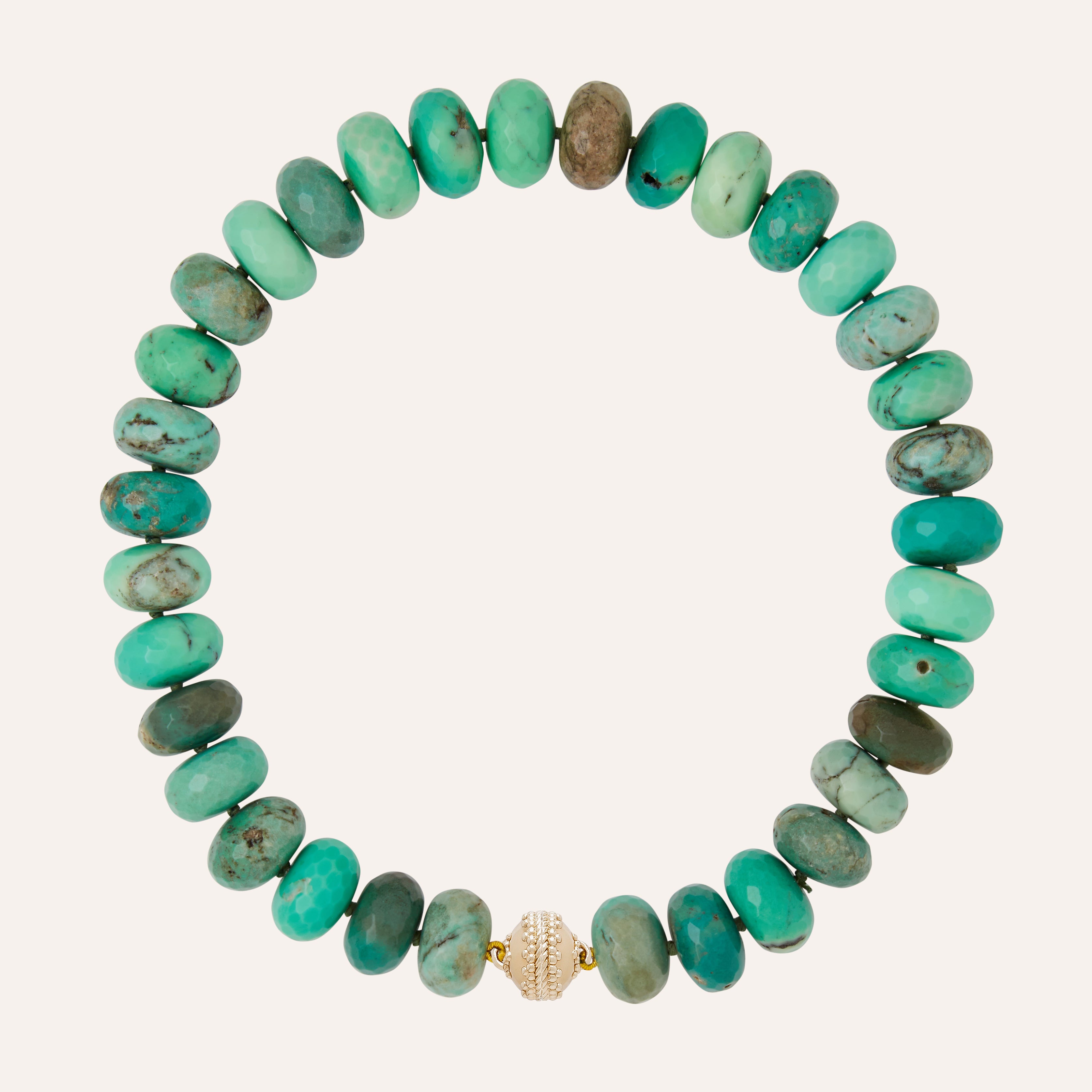 Nancy Chrysoprase Rondelle Necklace