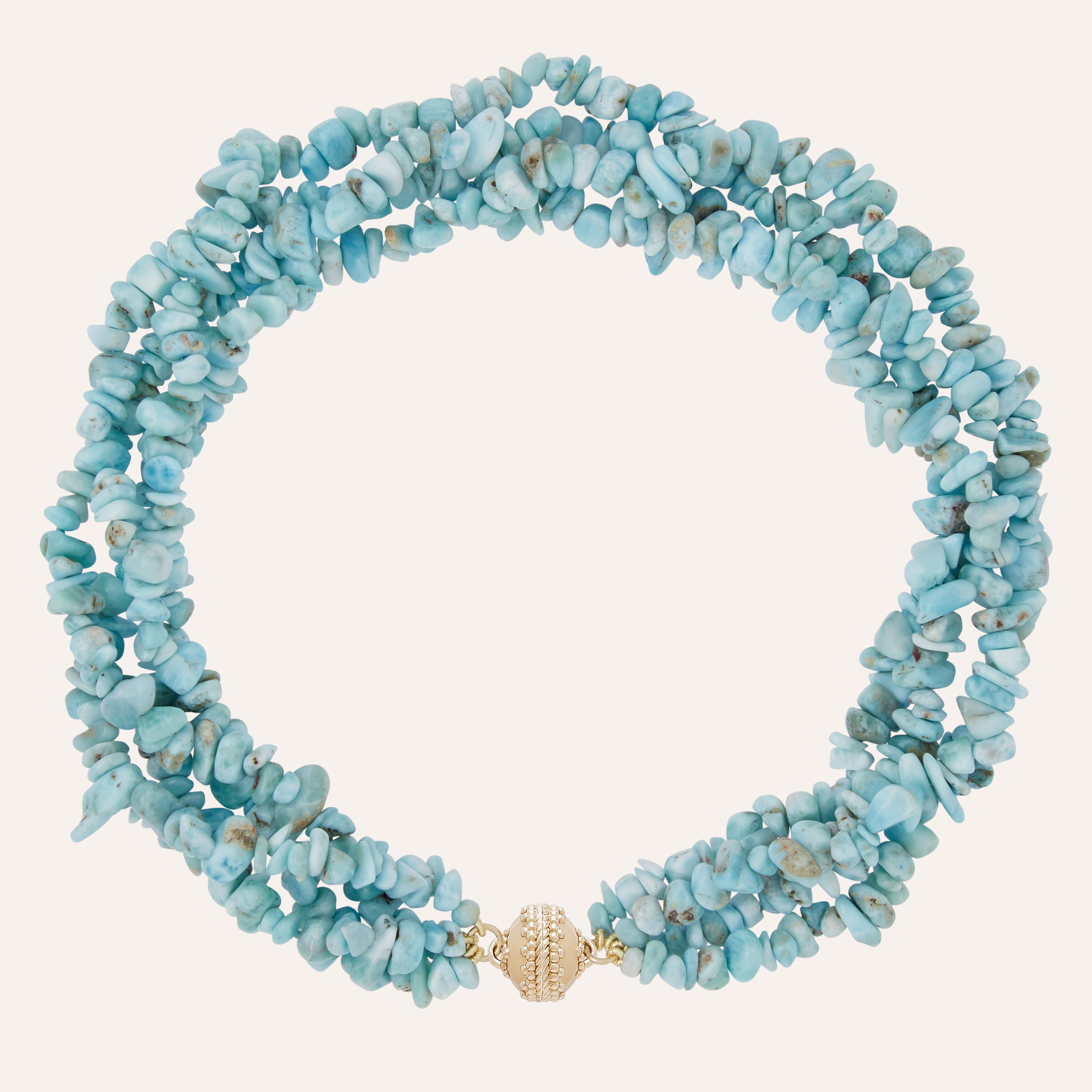 Larimar Chip Multi-Strand Necklace