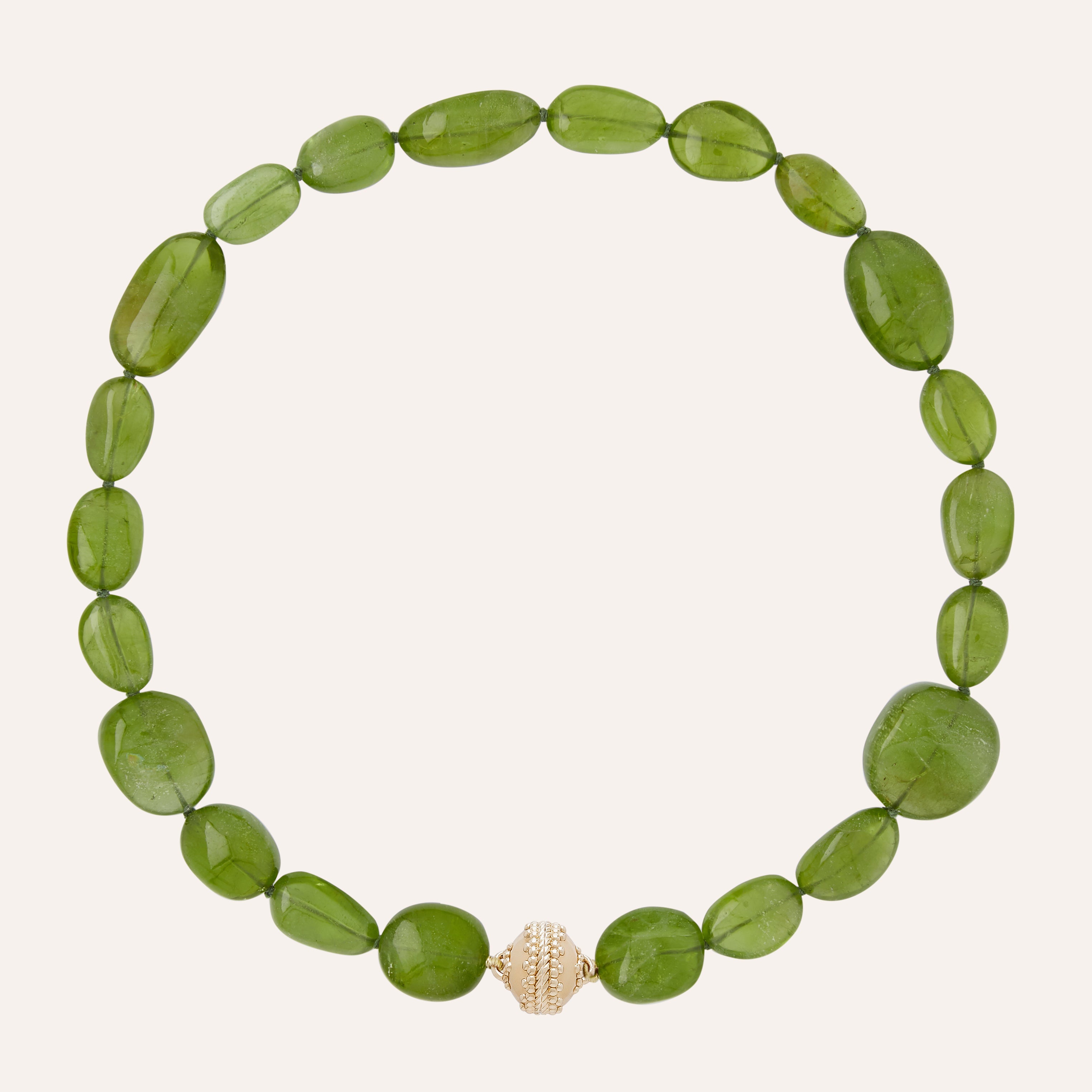 Peridot Tumbled Necklace