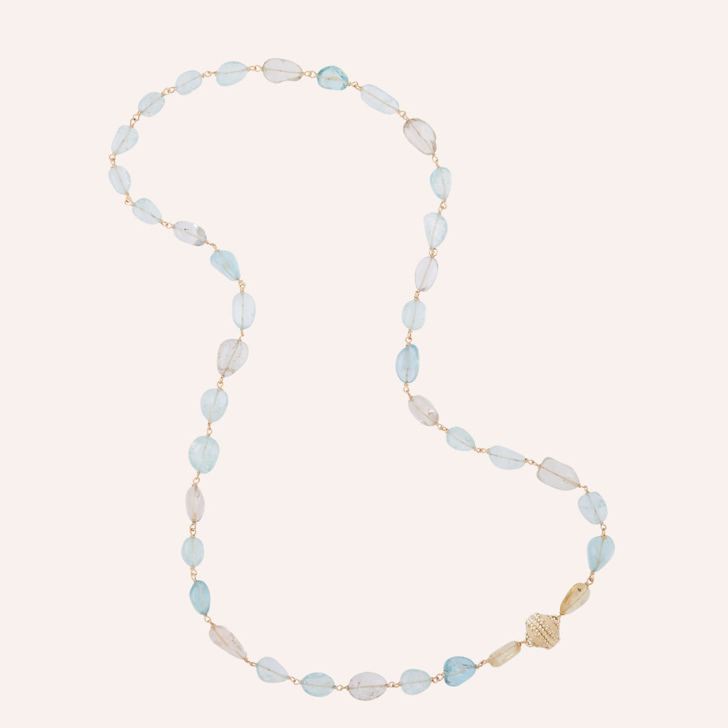 Caspian Aquamarine & African Beryl Necklace
