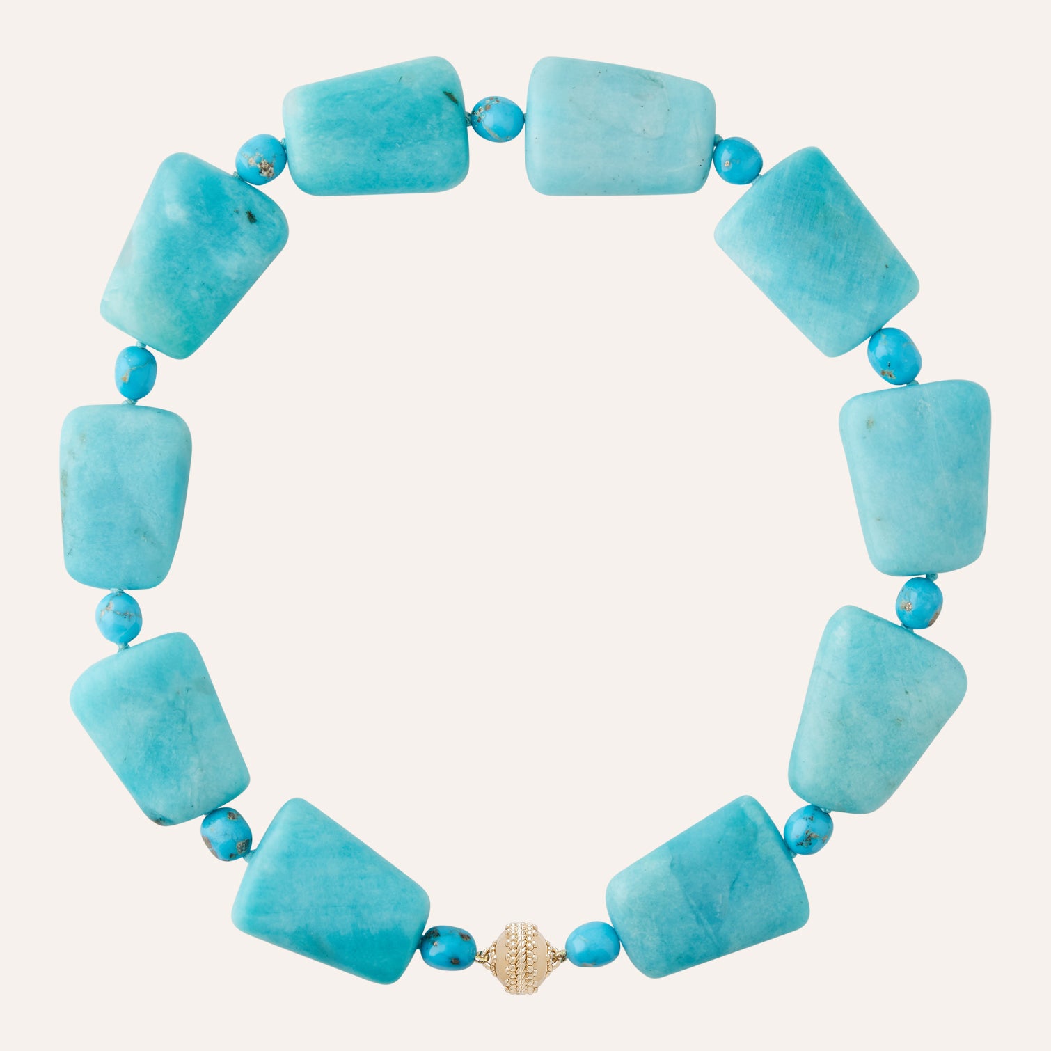Amazonite and Sleeping Beauty Turquoise Necklace