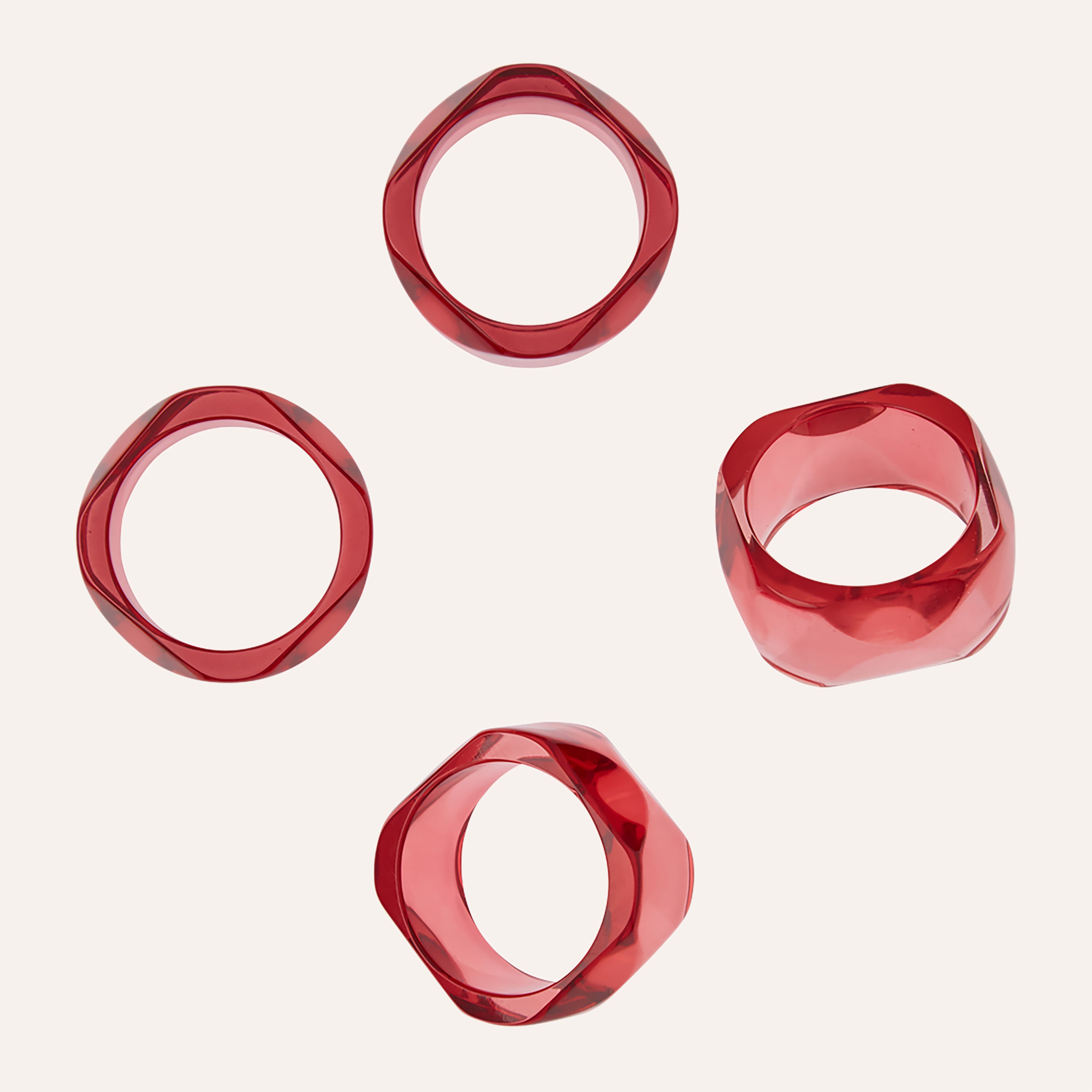 Spinel Gem Napkin Rings