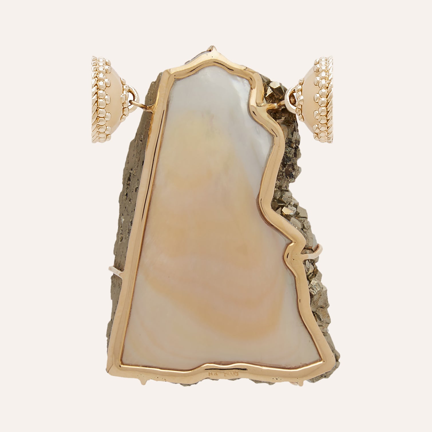 Large Pyrite Geode Slice Centerpiece