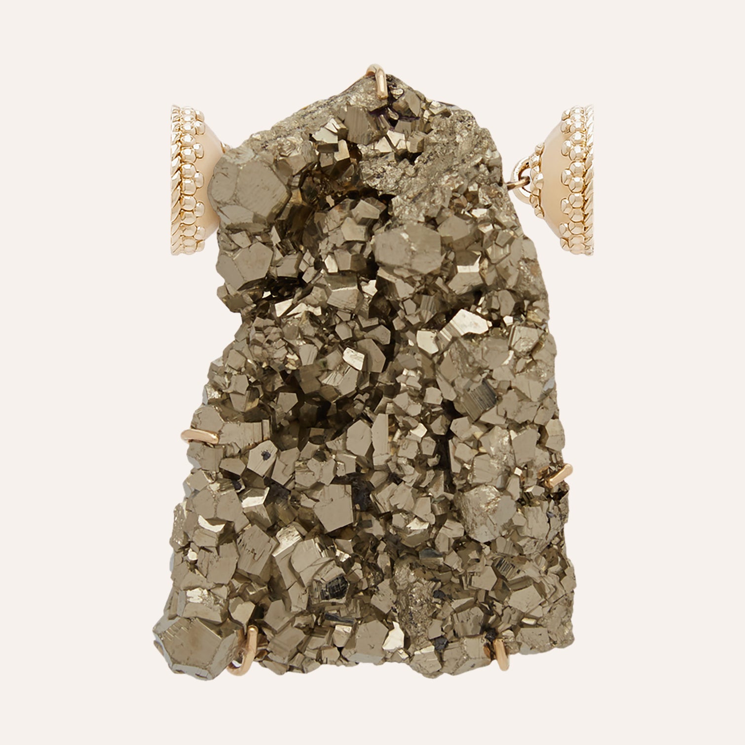 Large Pyrite Geode Slice Centerpiece