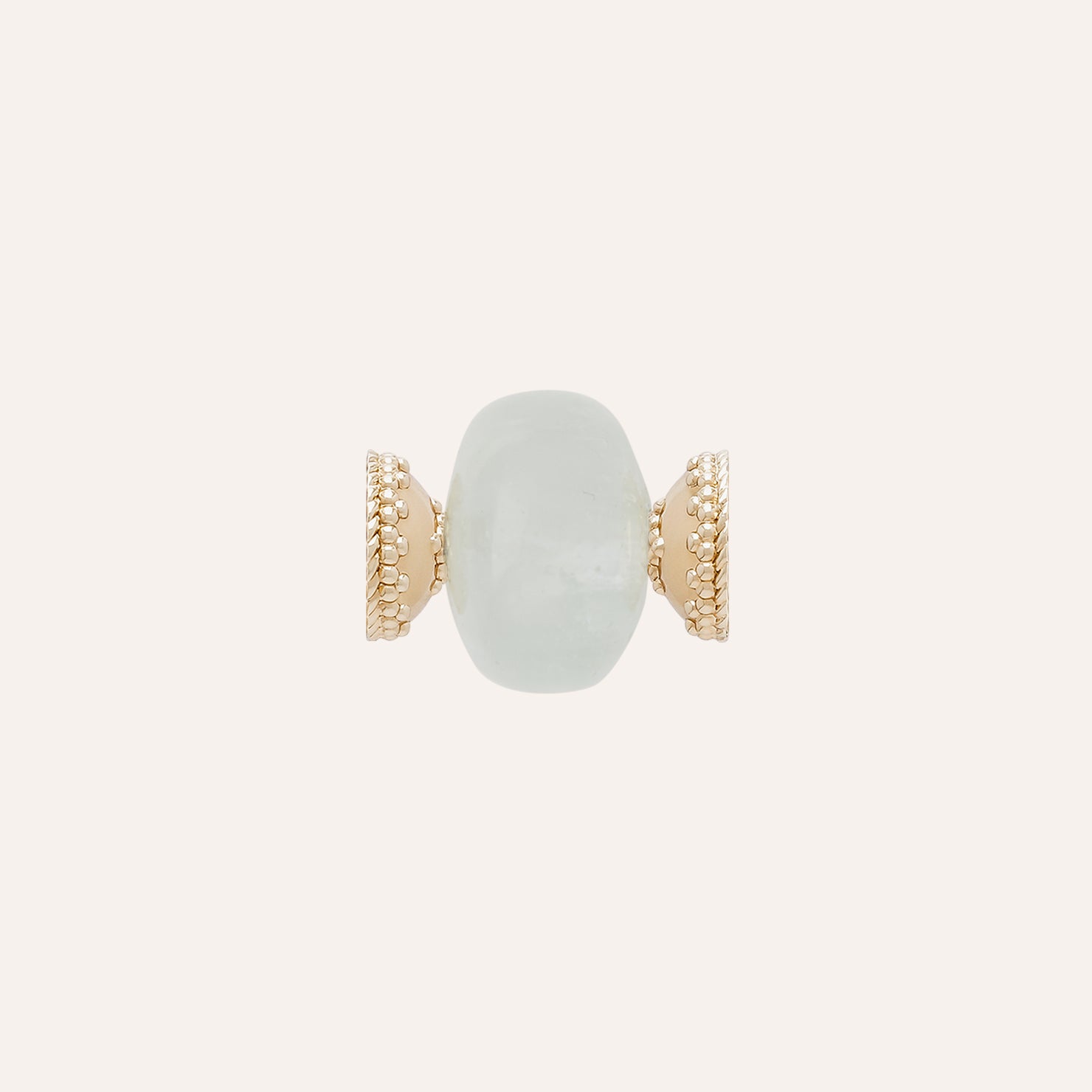 Large Colorless Aquamarine Rondelle Centerpiece