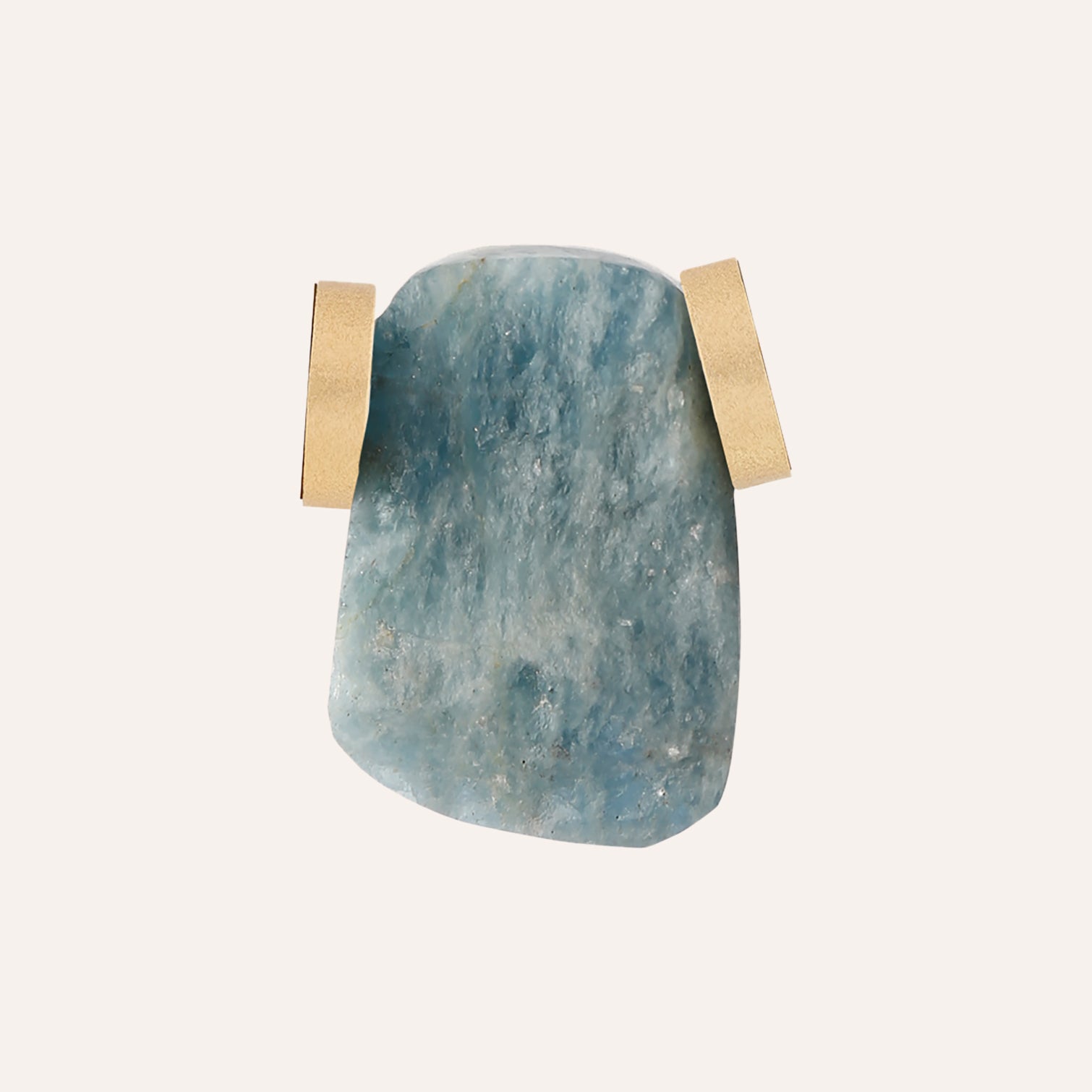 Aquamarine Slice Studio Centerpiece