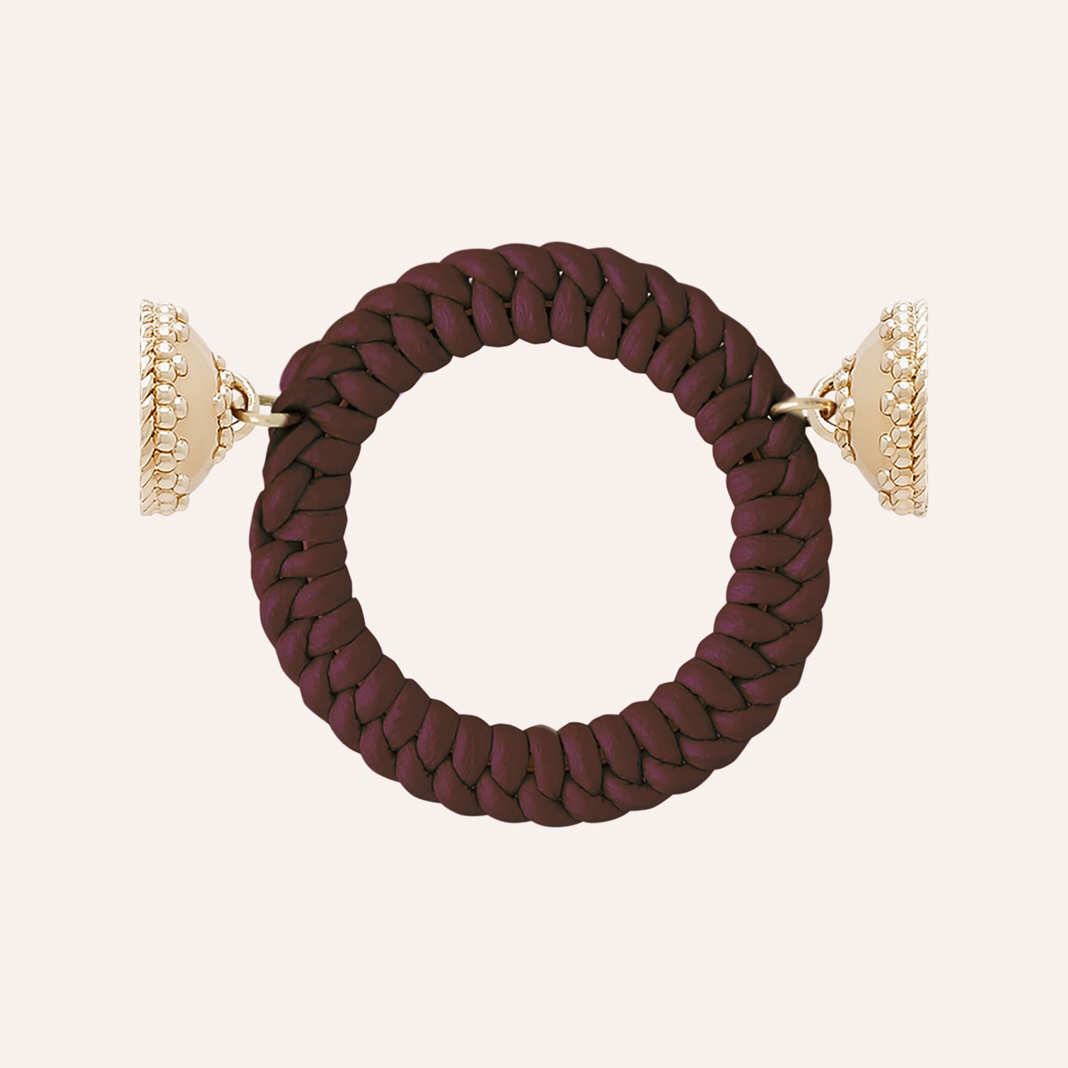 Aspen Leather Mulberry Centerpiece