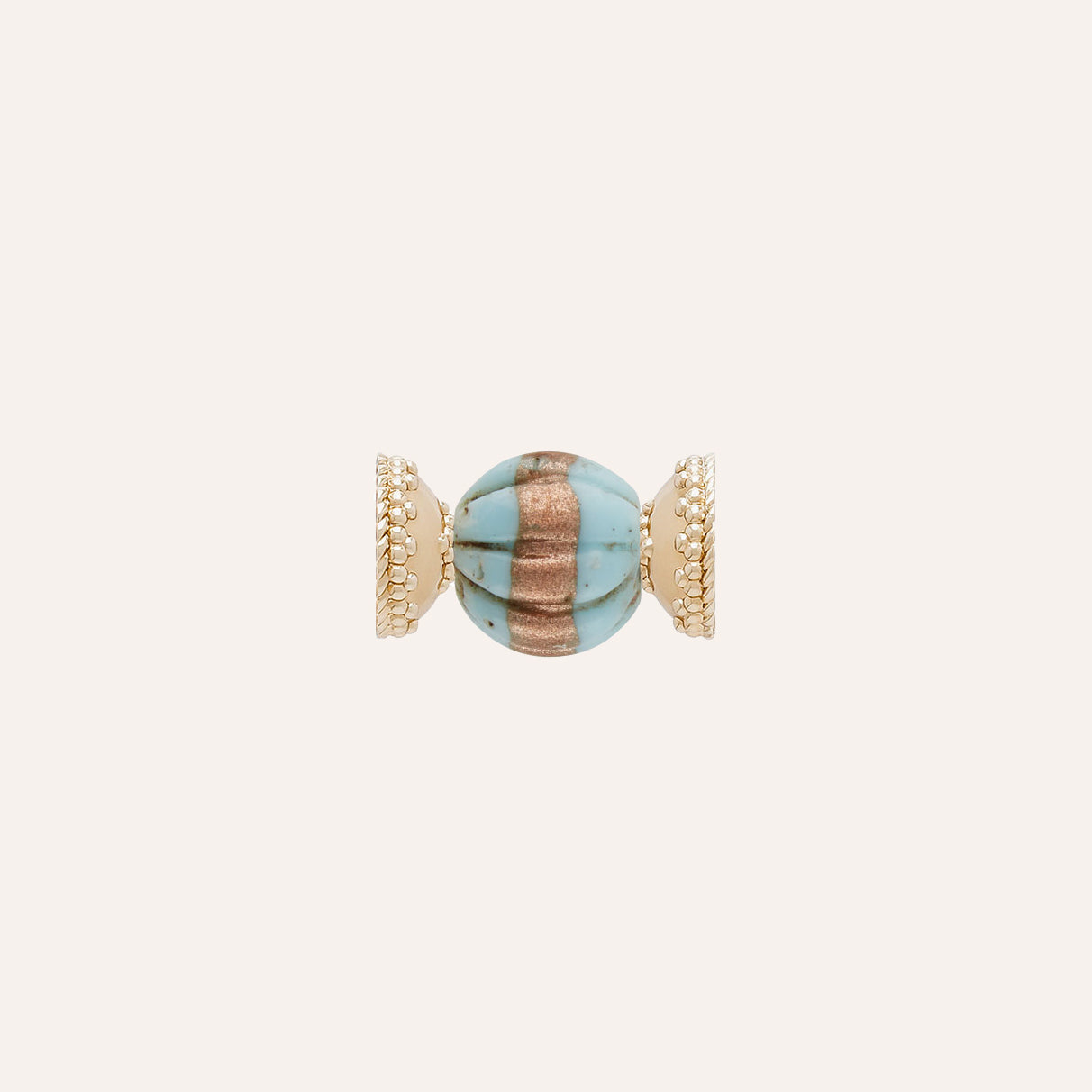 Venetian Turquoise & Gold Wedding Cake Bead Centerpiece