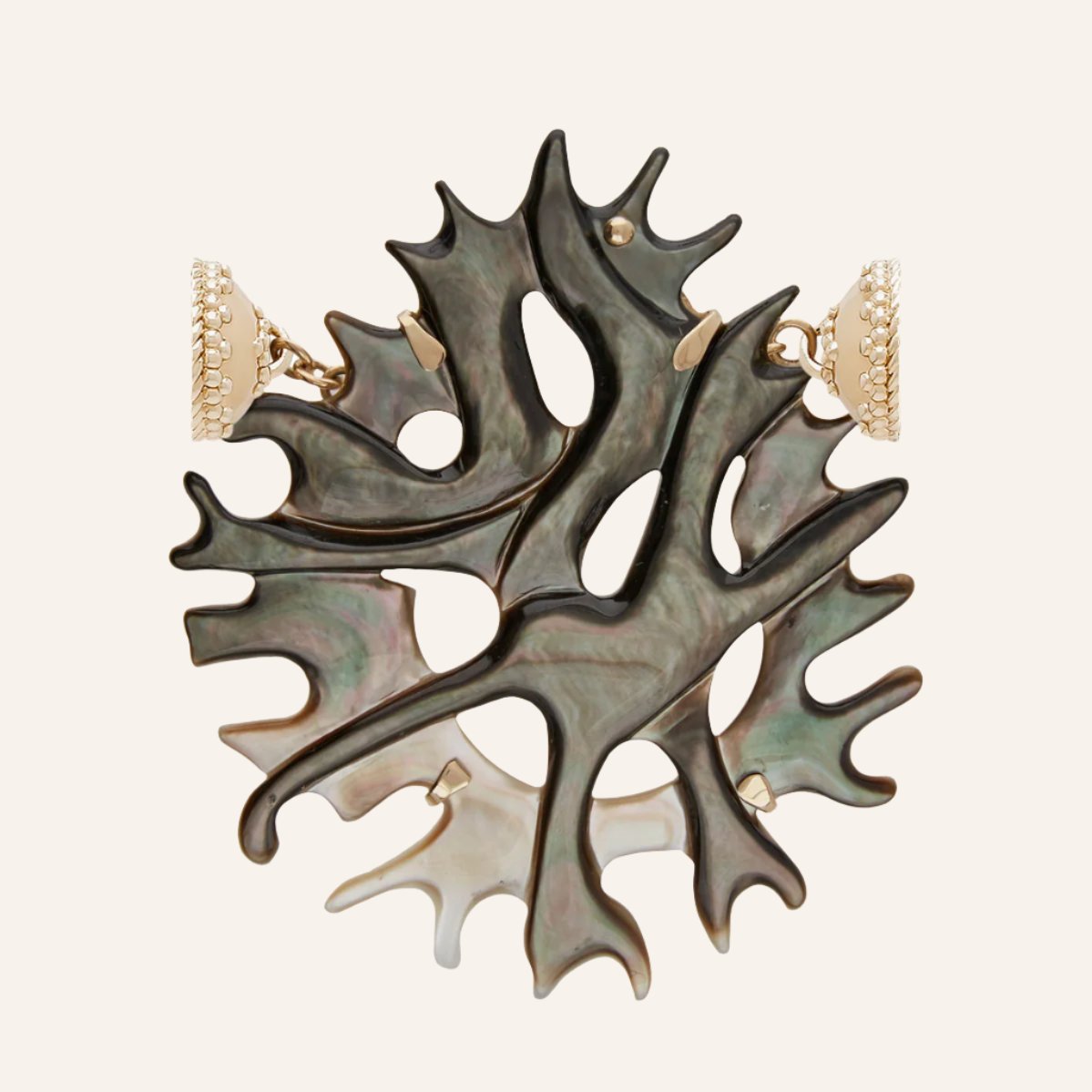 Large Gray Mother of Pearl Coral Centerpiece
