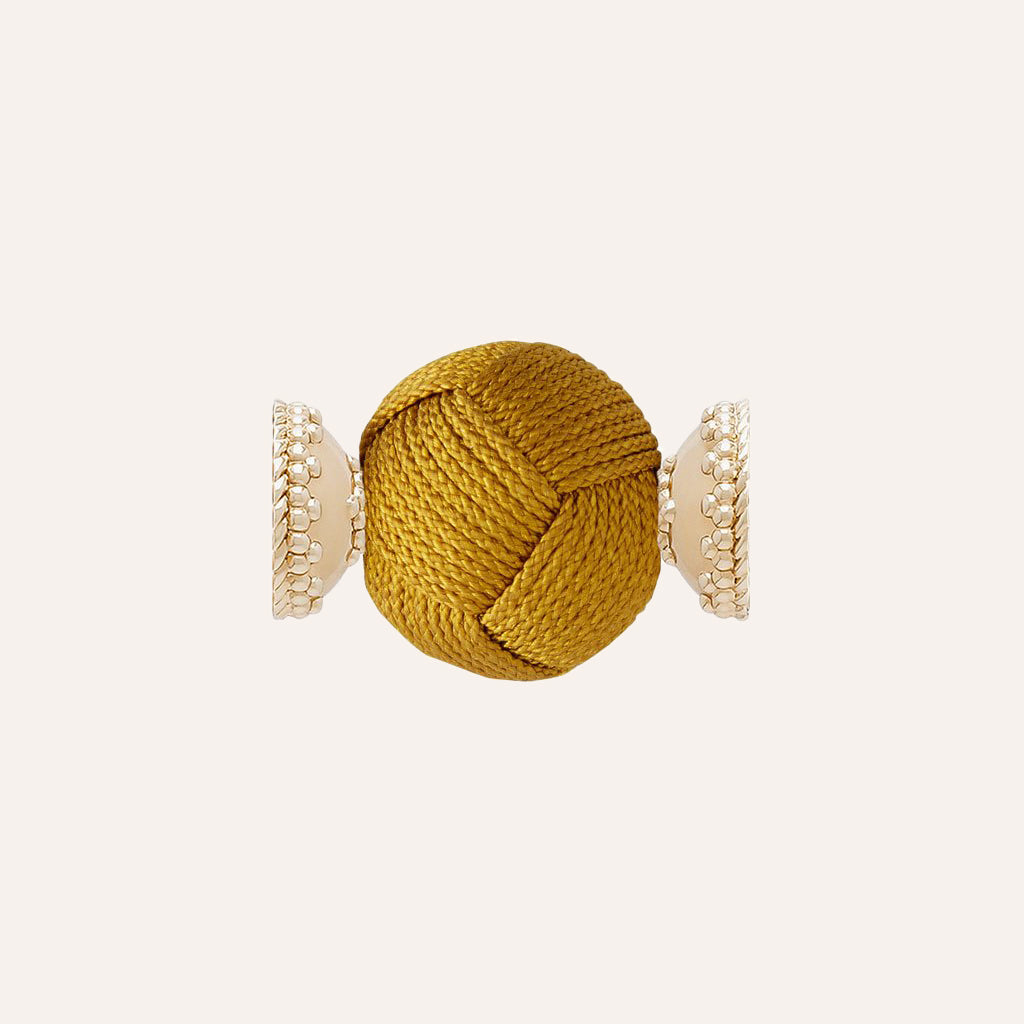 Mustard Woven Knot Centerpiece