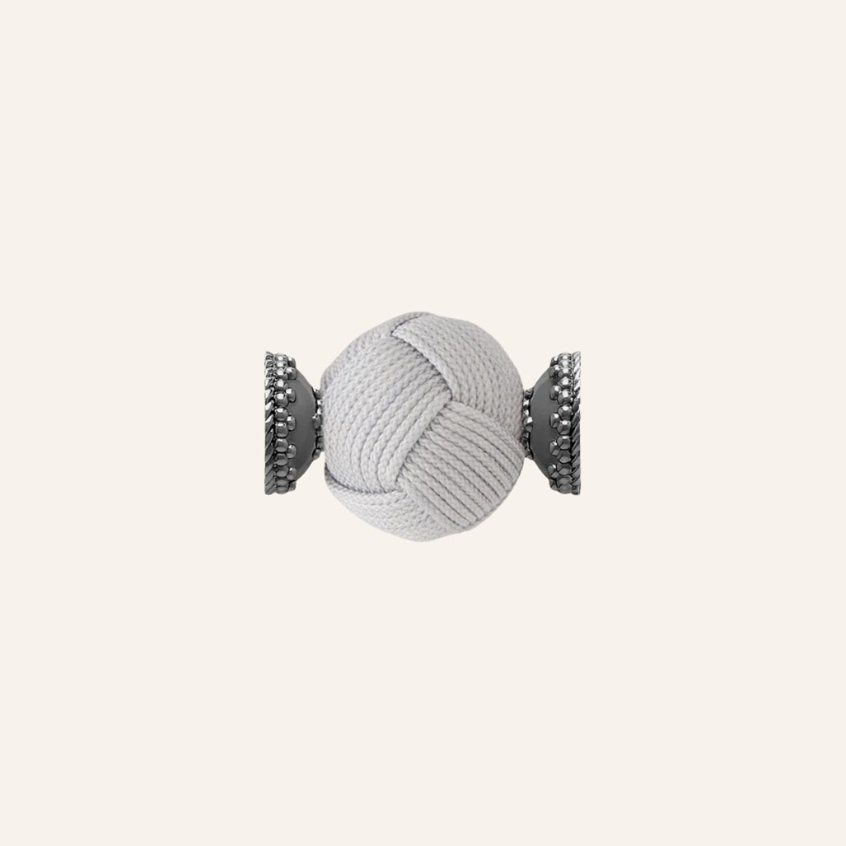 Gray Woven Knot Gunmetal Centerpiece