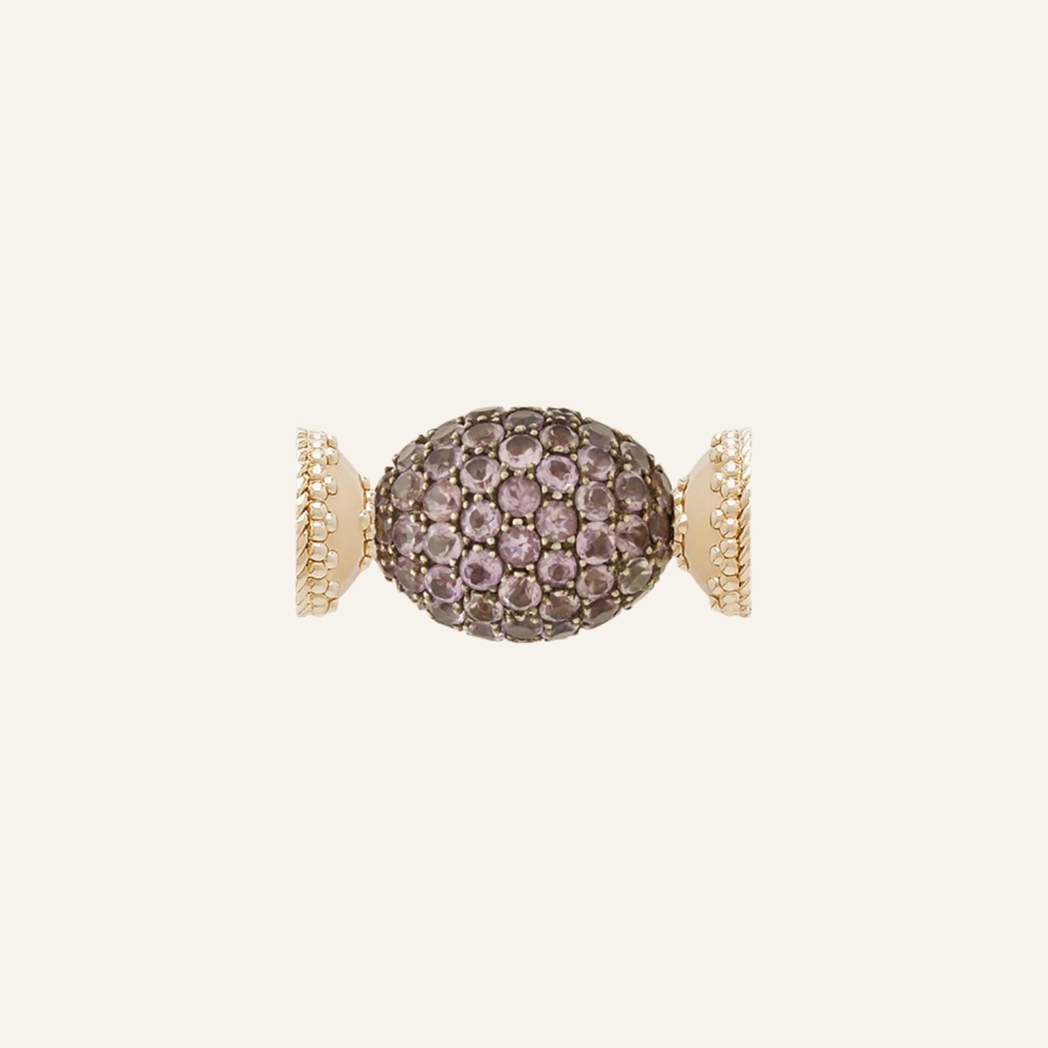 Pave Amethyst Oval Centerpiece