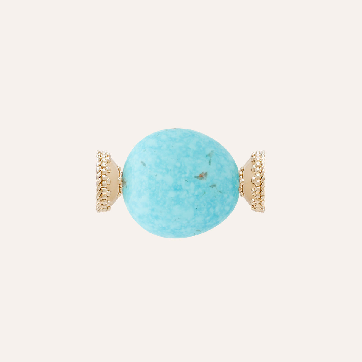 Small Kingman Turquoise Nugget Centerpiece
