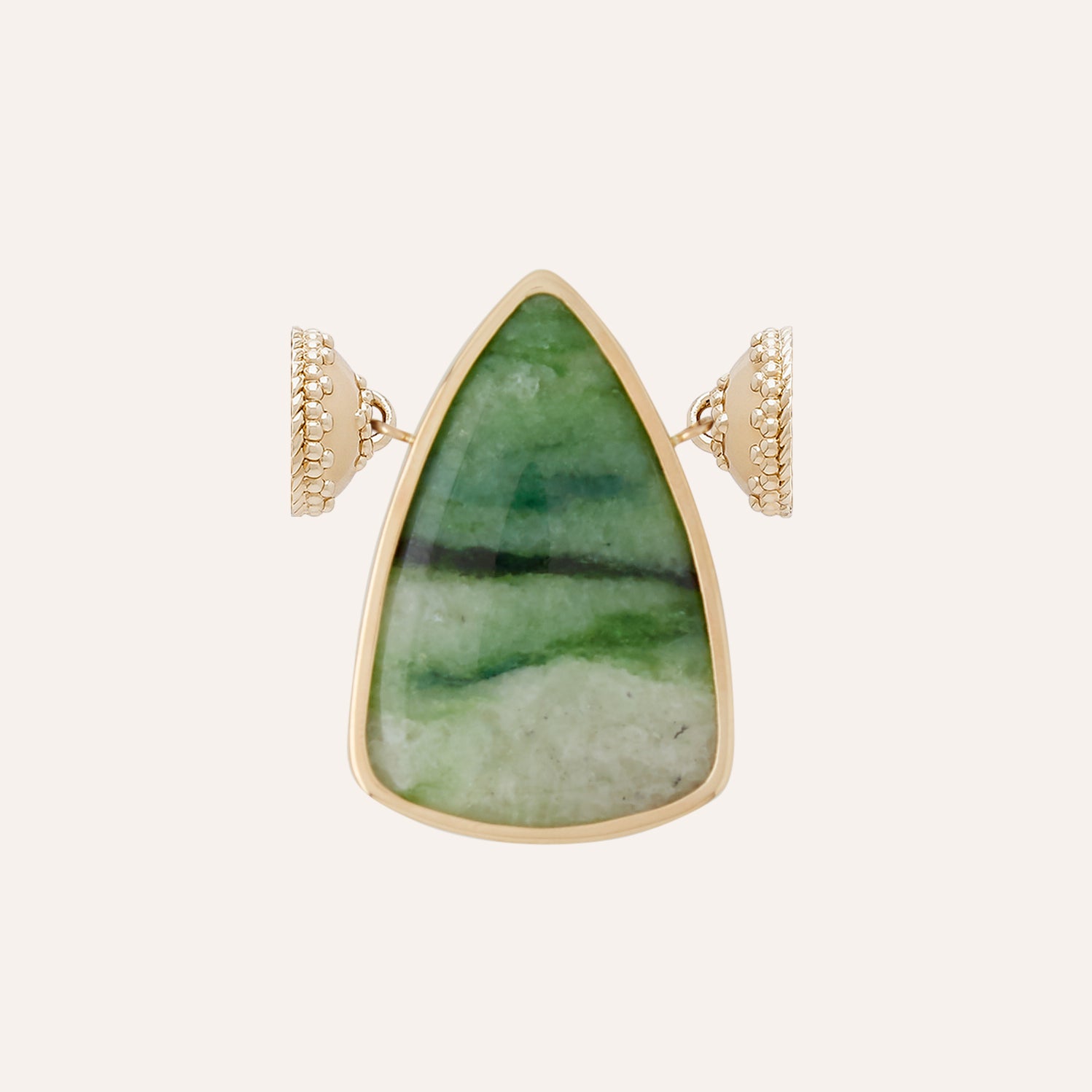 Chrome Tremolite Teardrop Centerpiece