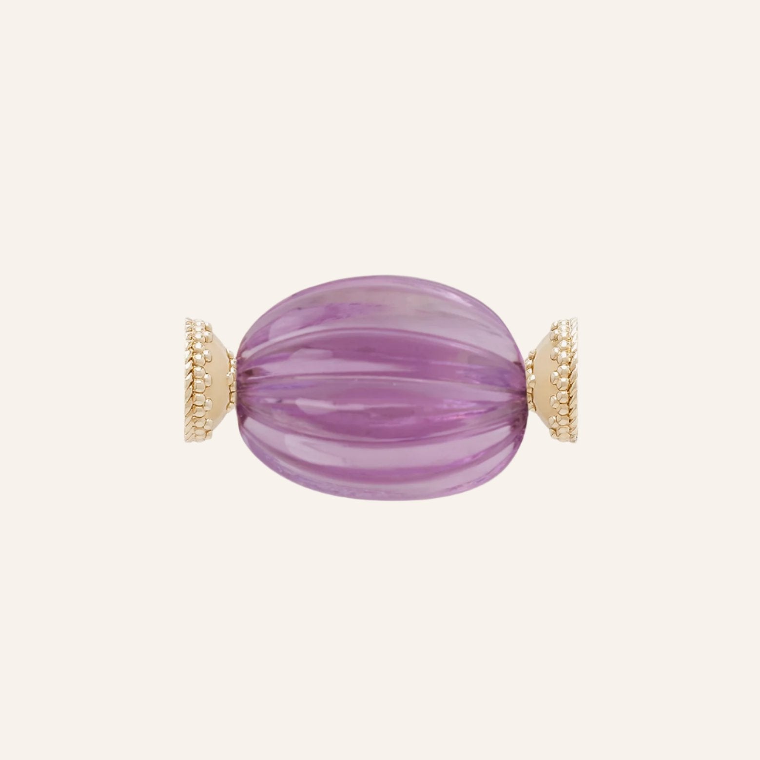 Large Melon Amethyst Centerpiece