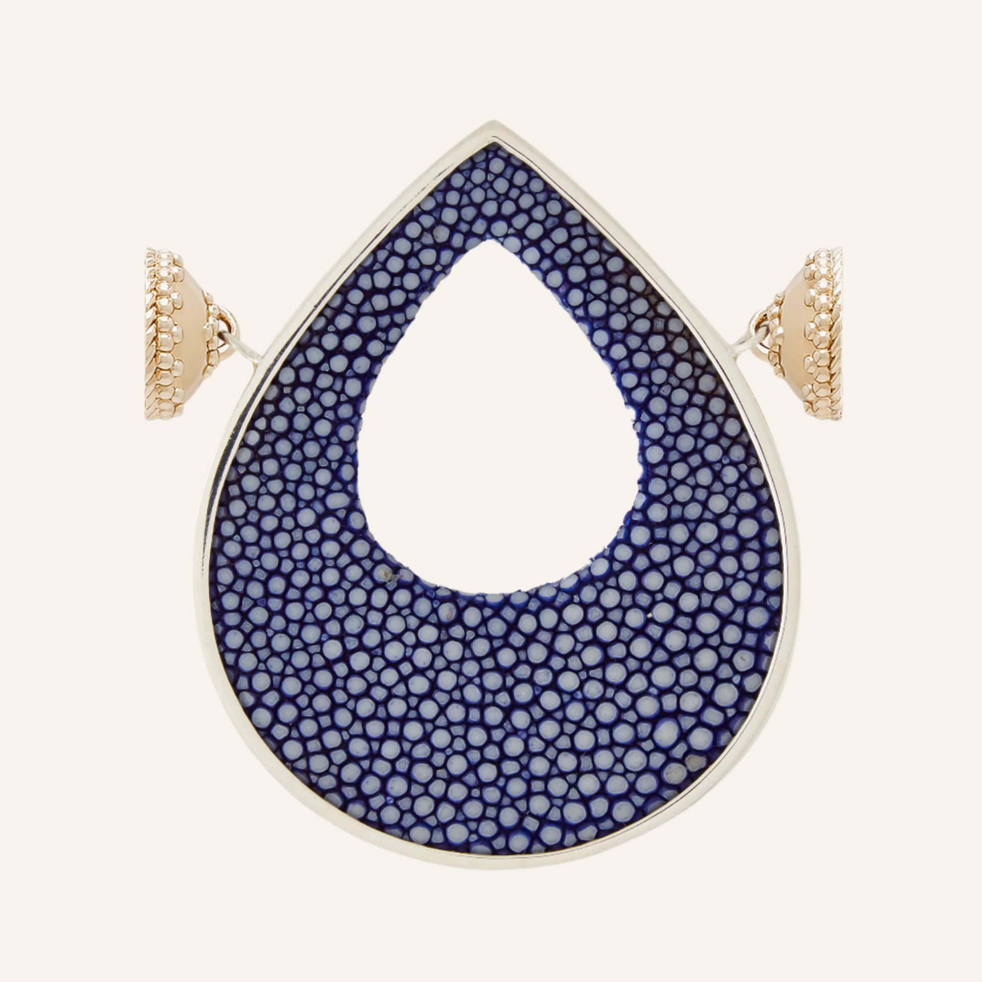 Large Royal Blue Stingray Teardrop Centerpiece