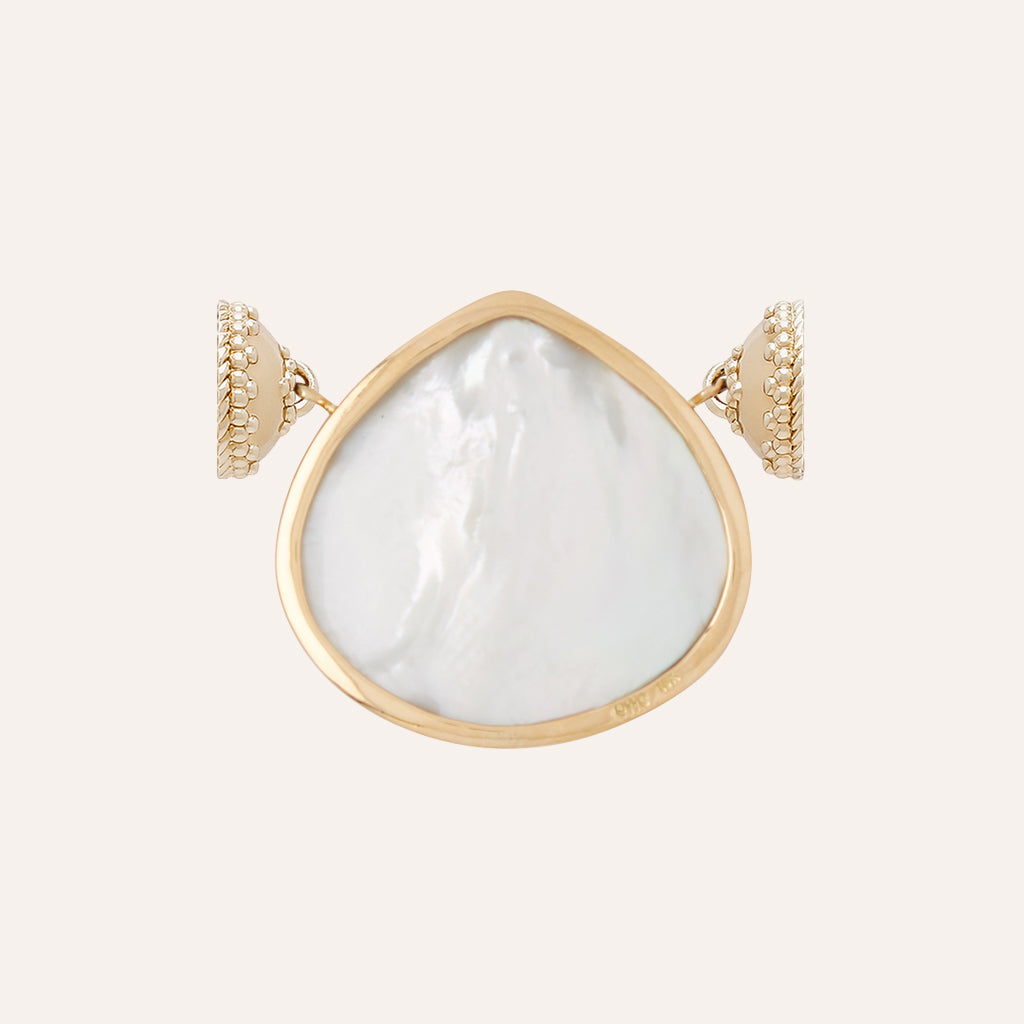 Candy Pink Tourmaline Teardrop Centerpiece