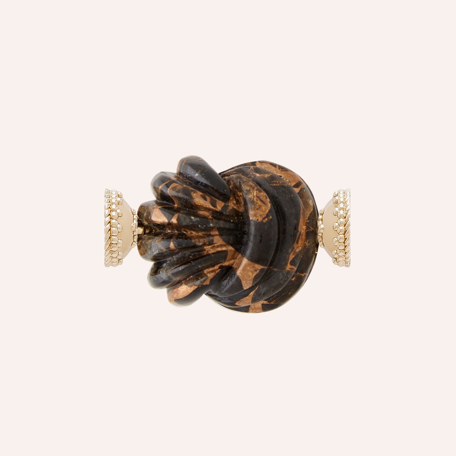 Carved Knot Bronze Dalmatian Centerpiece